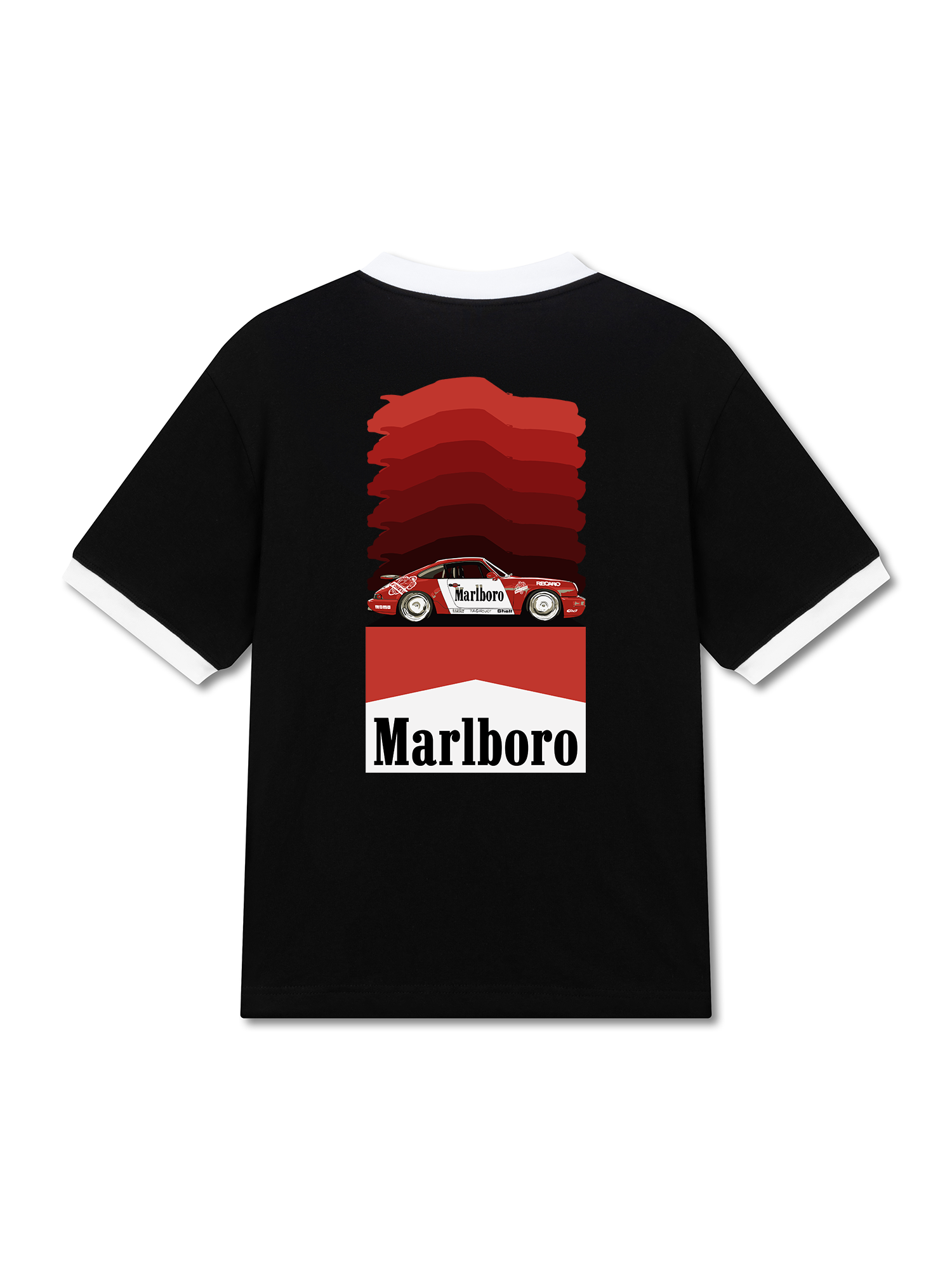 Áo Thun Ringer Relaxed Fit Marlboro Gradient Racing