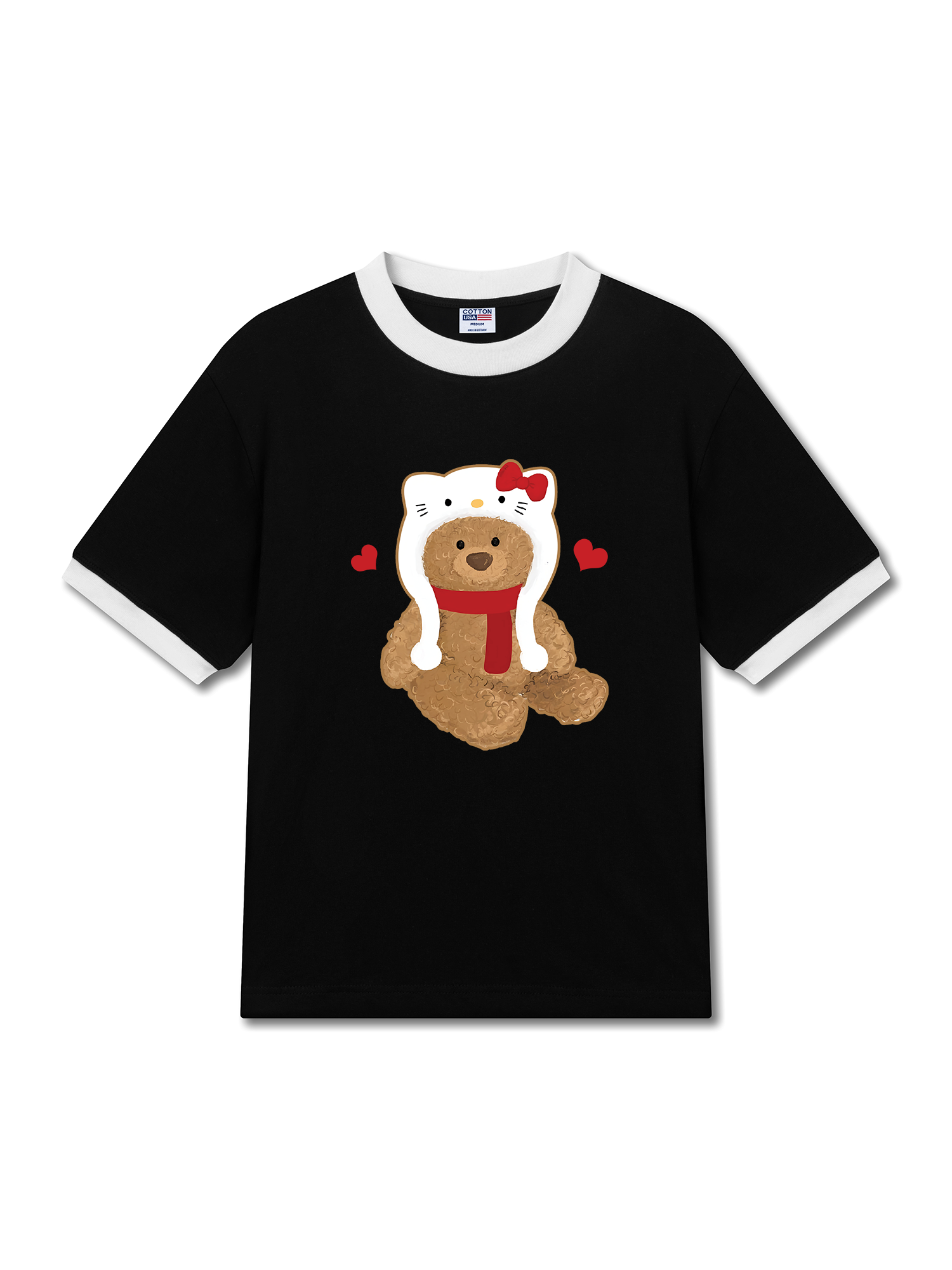 Áo Thun Ringer Relaxed Fit Sweetie Bear