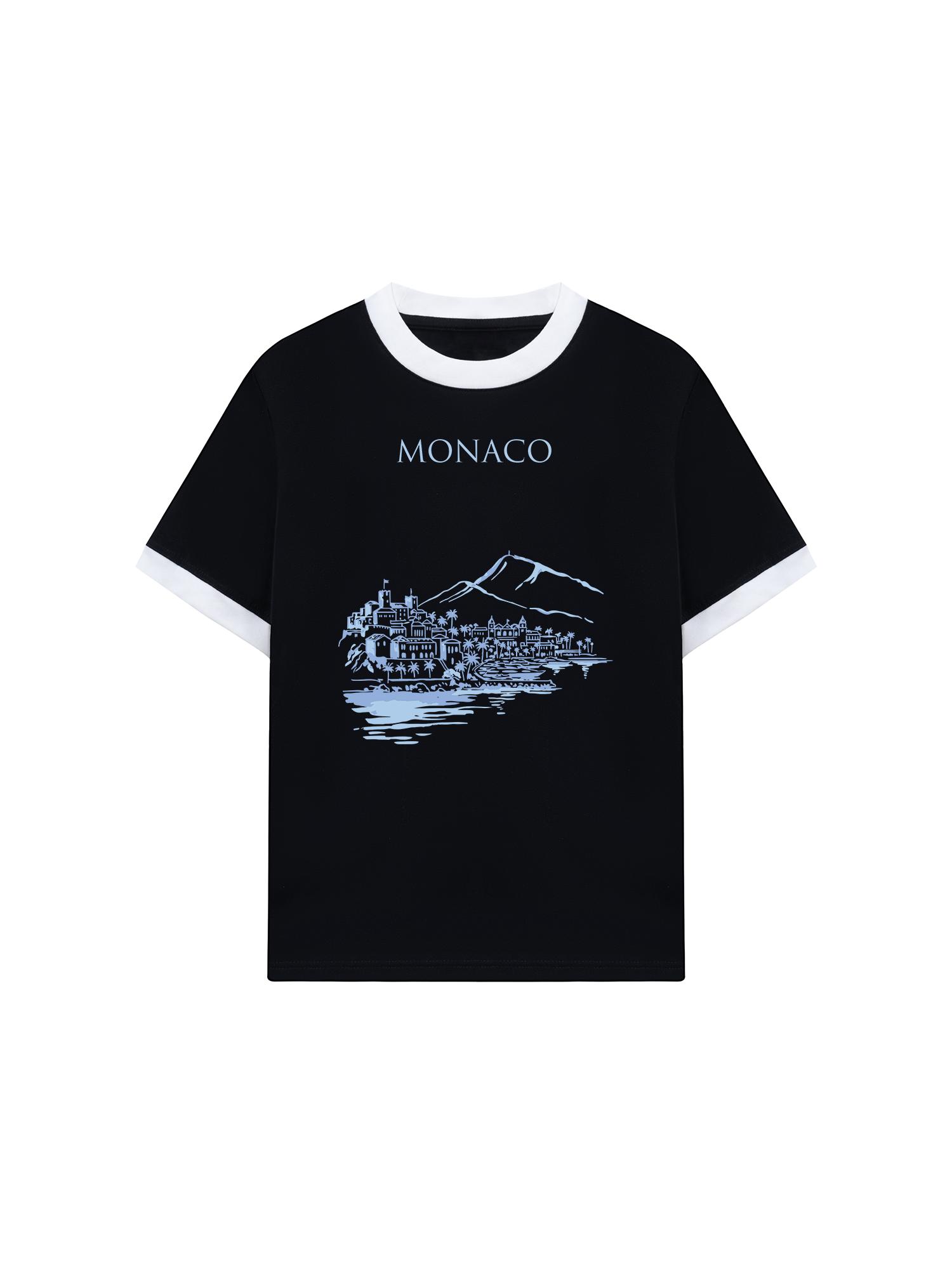 Áo Thun Ringer Relaxed Fit City Monaco