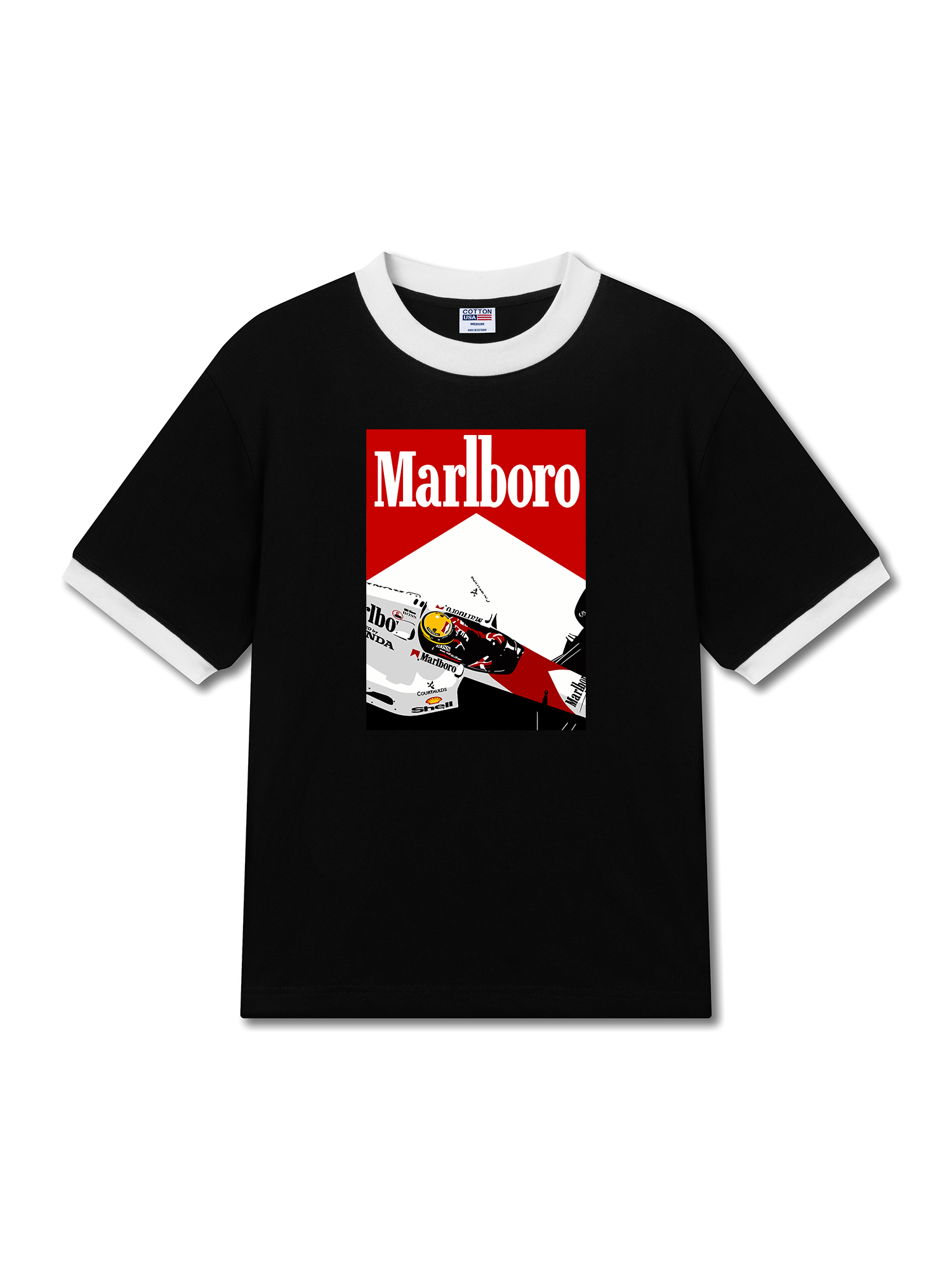 Áo Thun Ringer Relaxed Fit Marlboro F1 Racer