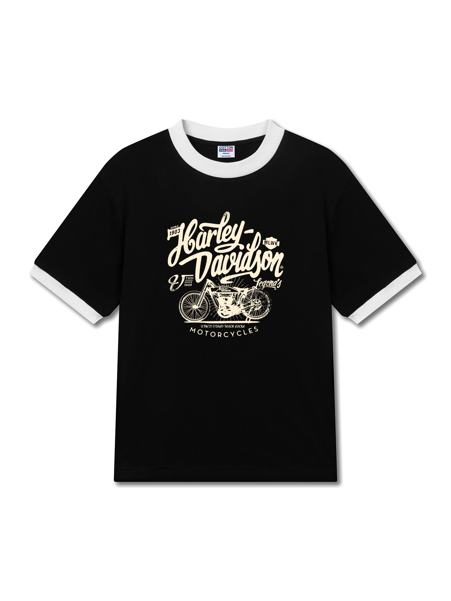 Áo Thun Ringer Relaxed Fit  Ride the Legend