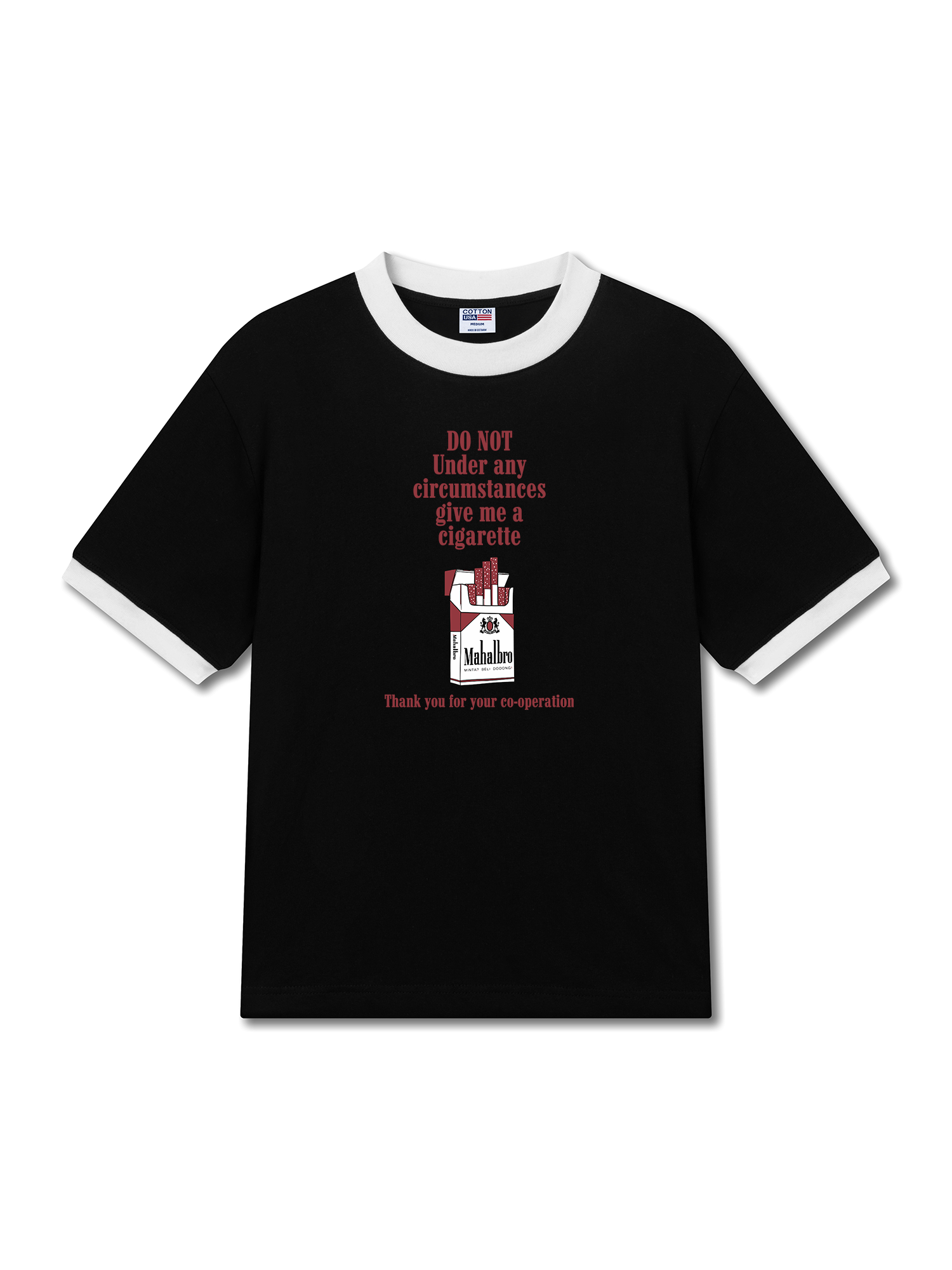 Áo Thun Ringer Relaxed Fit Marlboro Do Not Under