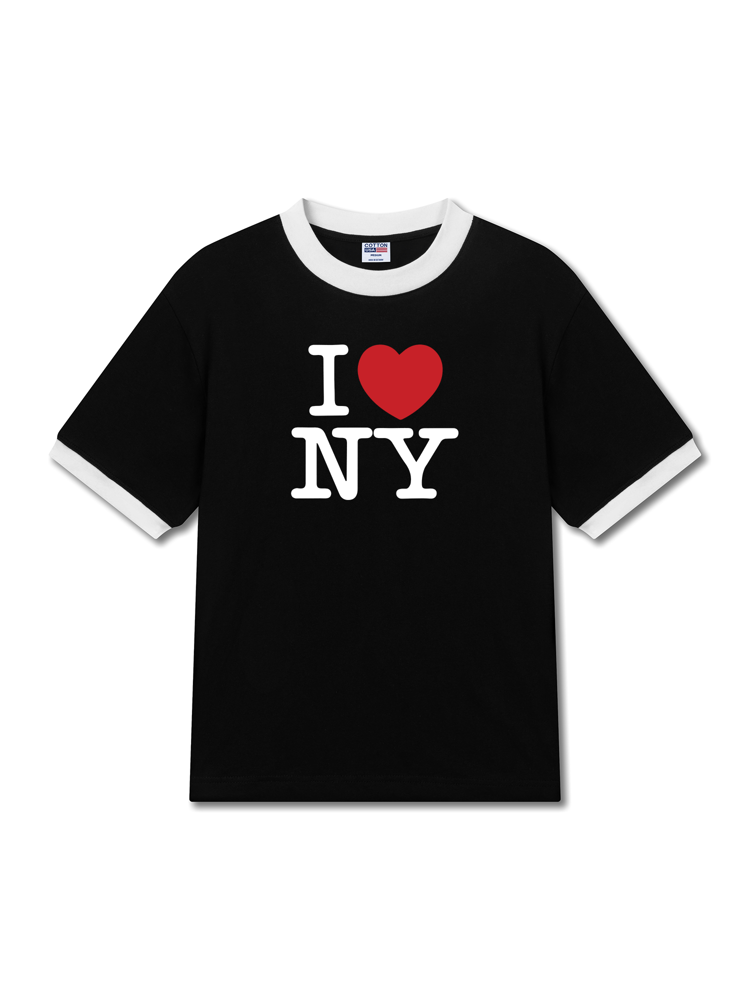 Áo Thun Ringer Relaxed Fit City I love NY