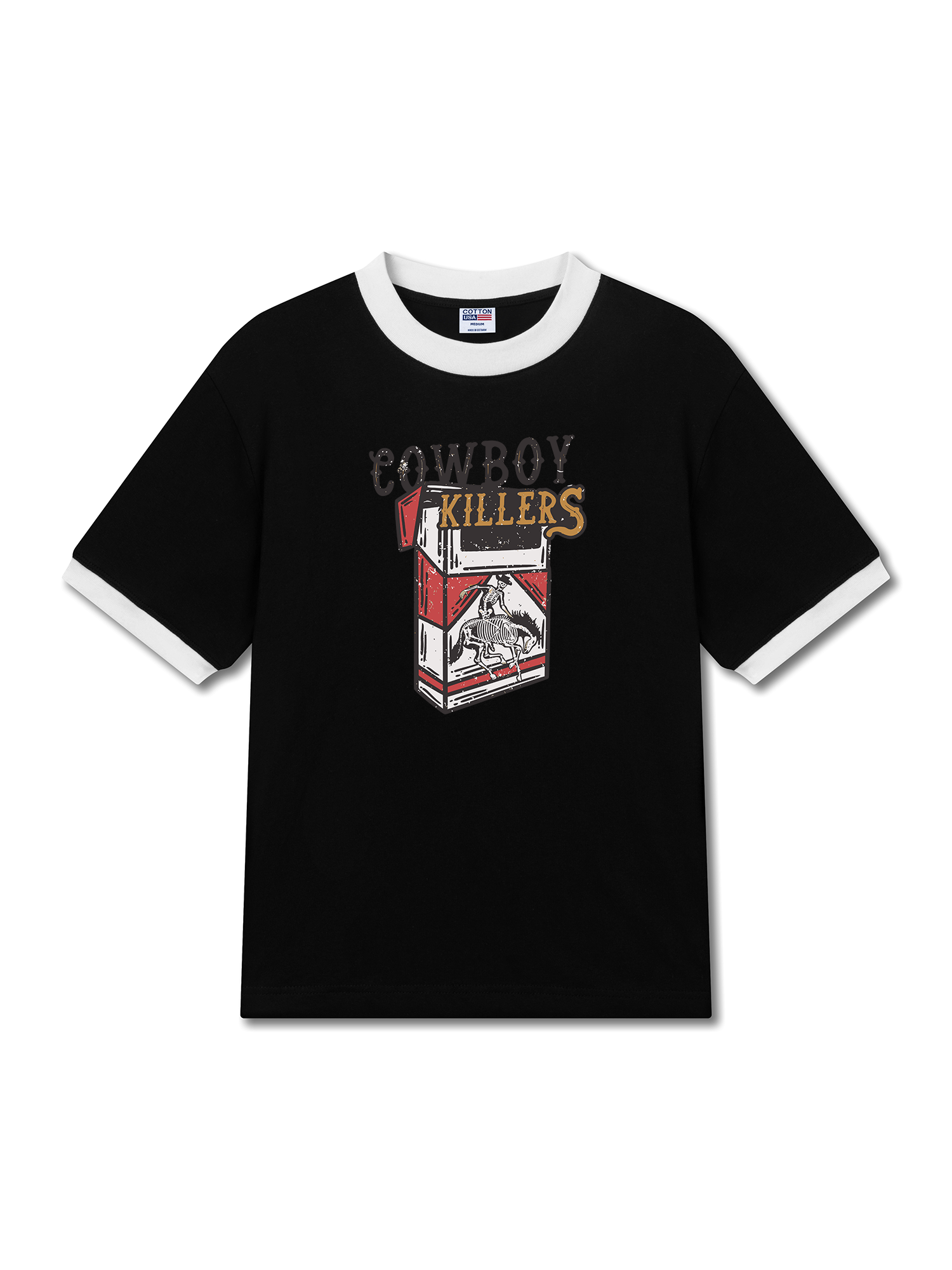 Áo Thun Ringer Relaxed Fit Marlboro C Pack Cowboy Killers