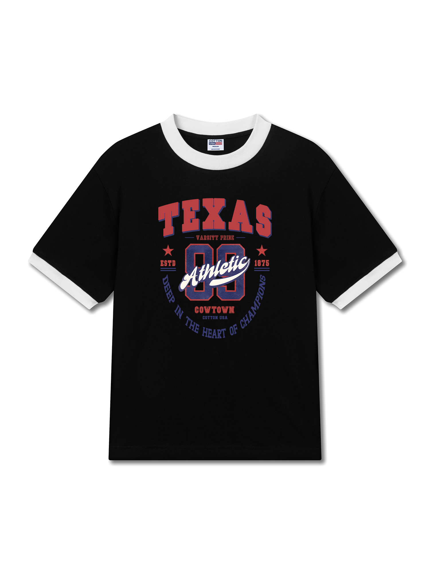 Áo Thun Ringer Relaxed Fit City Texas