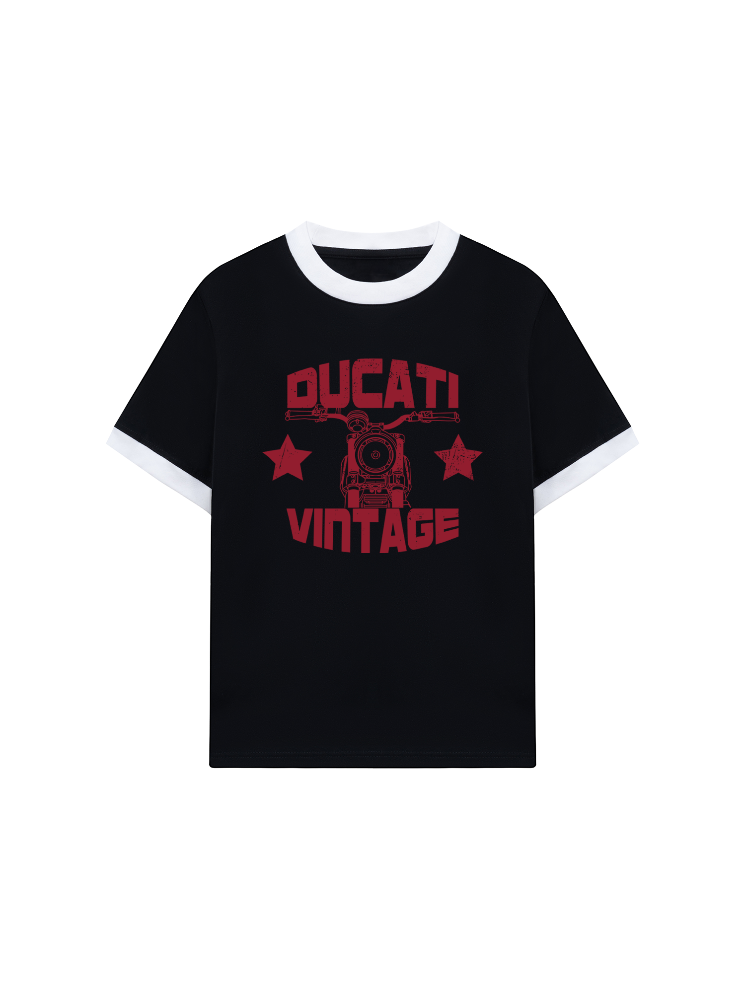 Áo Thun Ringer Relaxed Fit Ducati Vintage