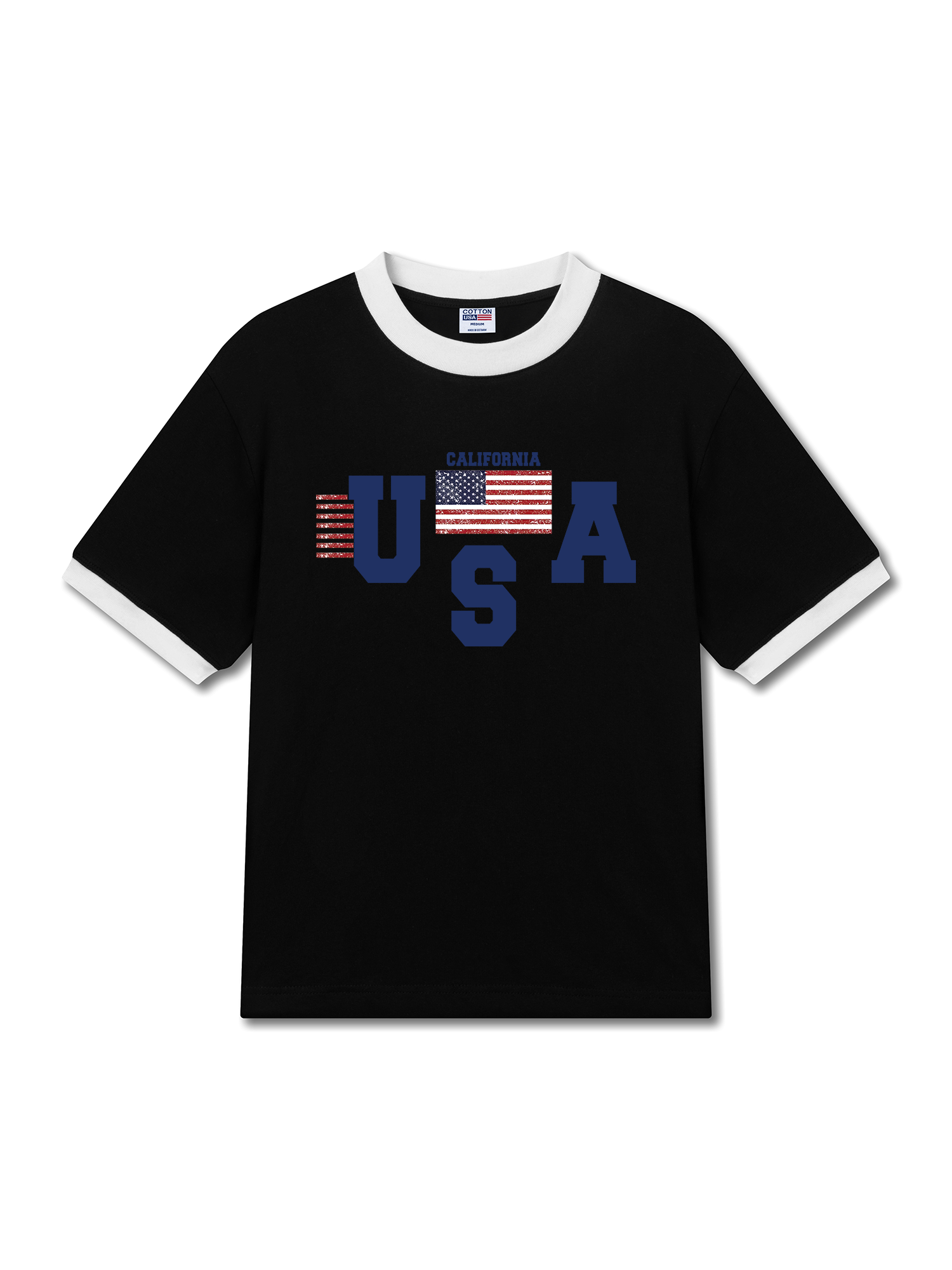 Áo Thun Ringer Relaxed Fit USA California