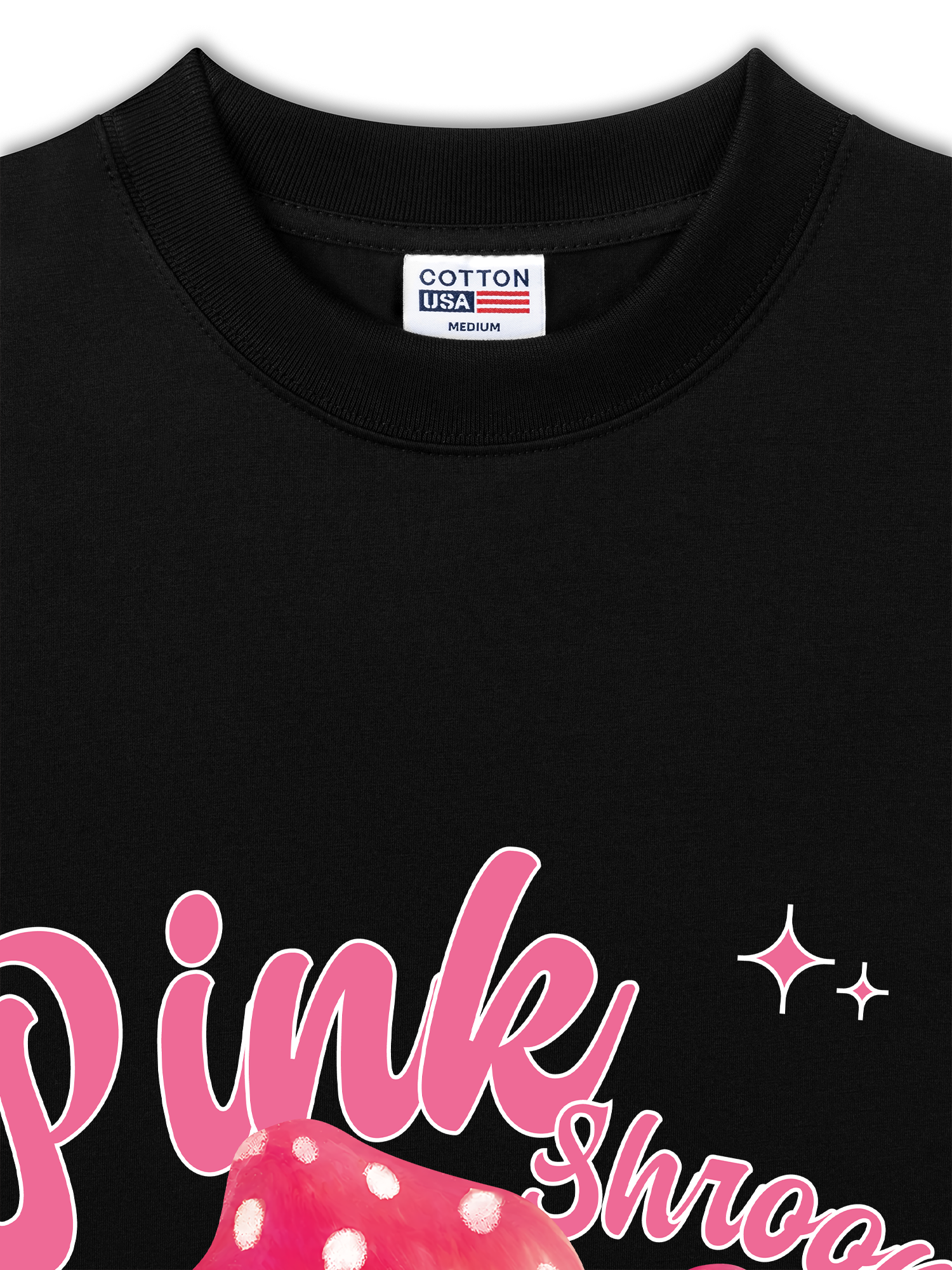 Áo Thun Relaxed Fit Tropical Pink Shrooms