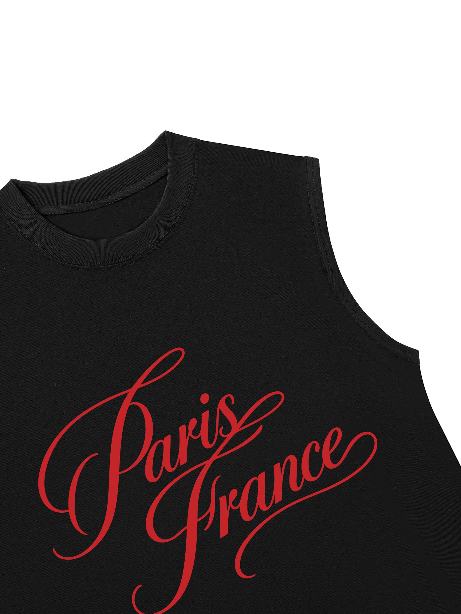Áo Ba Lỗ Relaxed Fit Red Paris France
