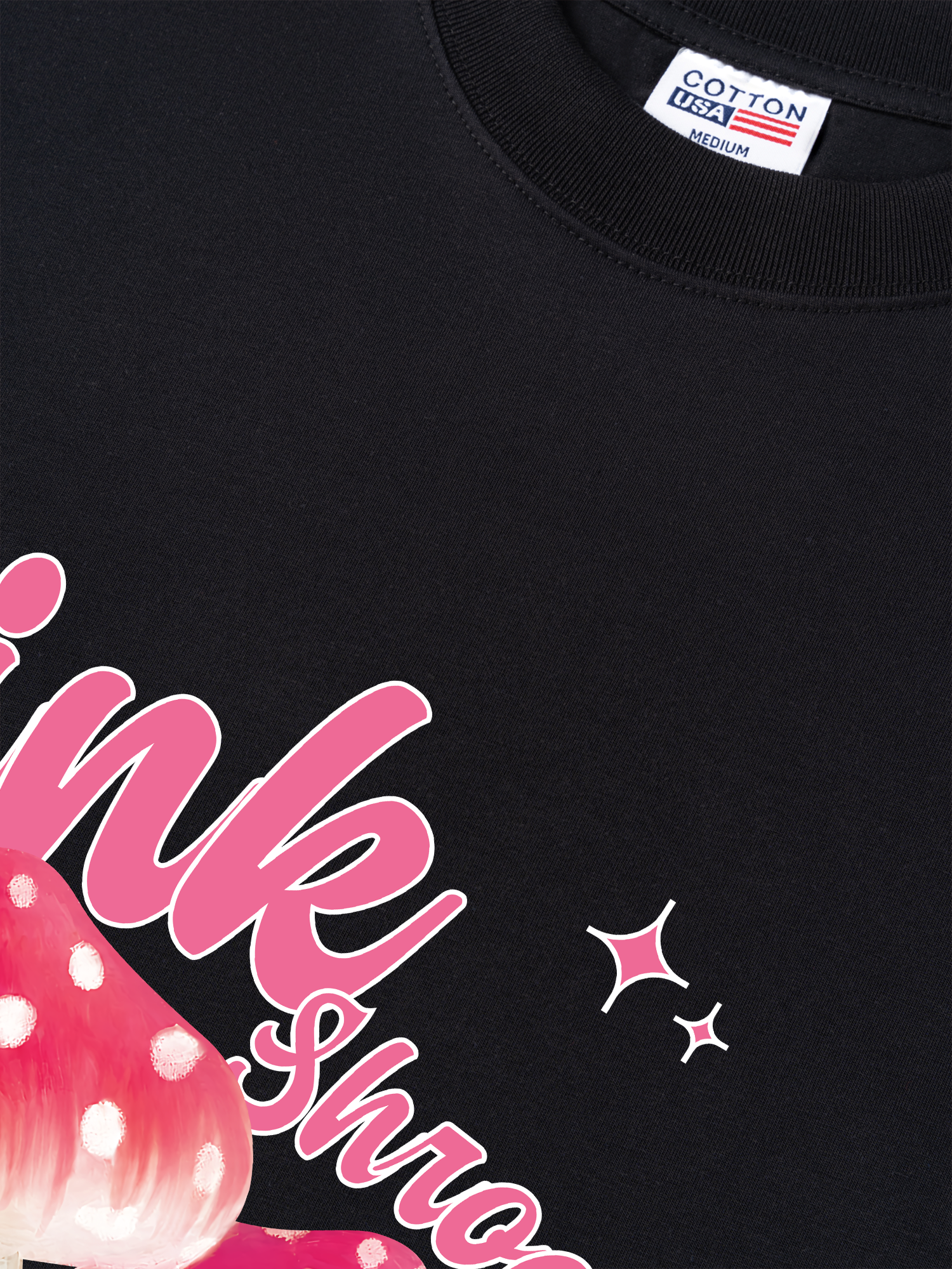 Áo Thun Relaxed Fit Tropical Pink Shrooms