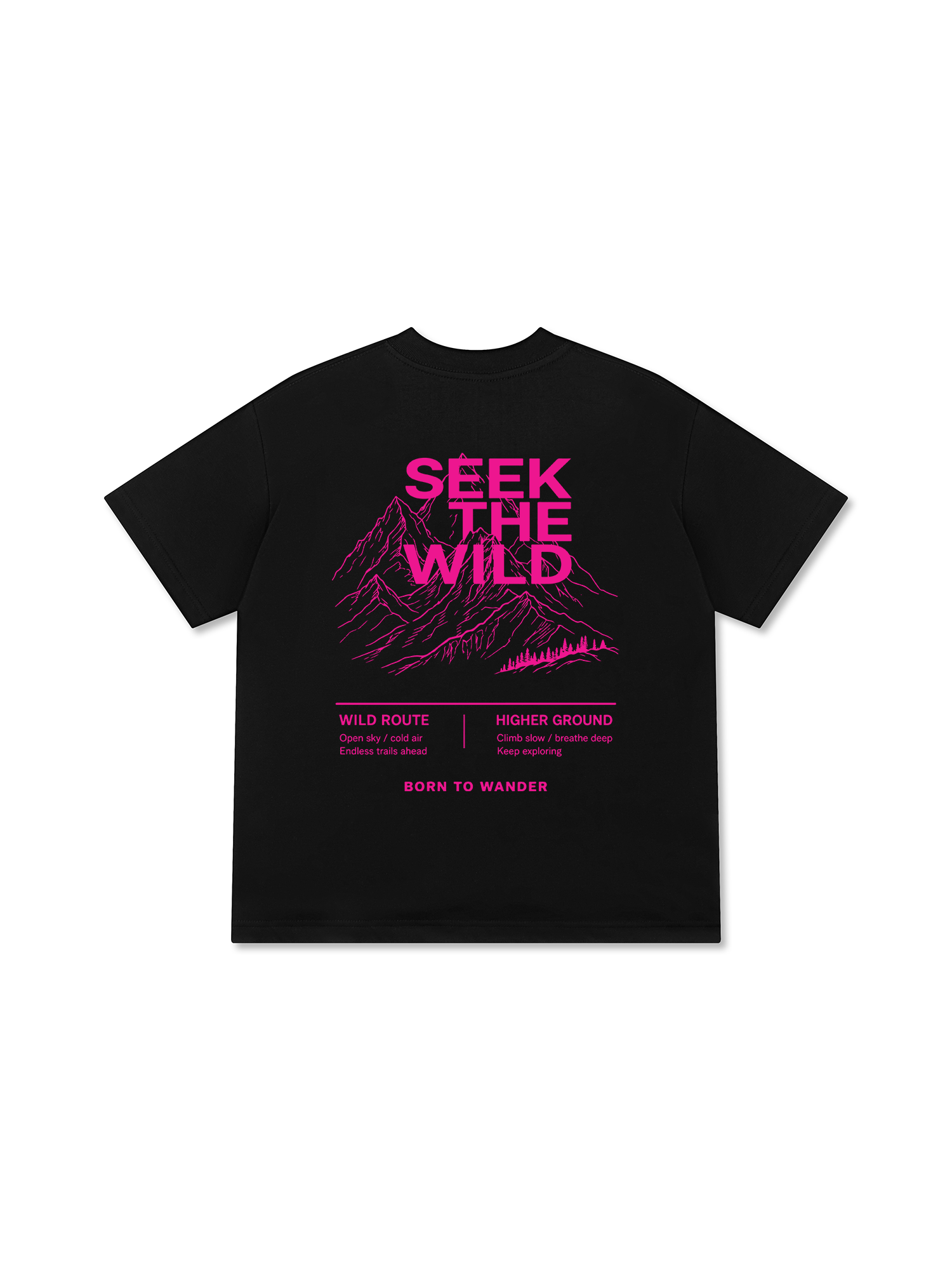 Áo Thun Relaxed Fit Adventure Pink Seek The Wild 9