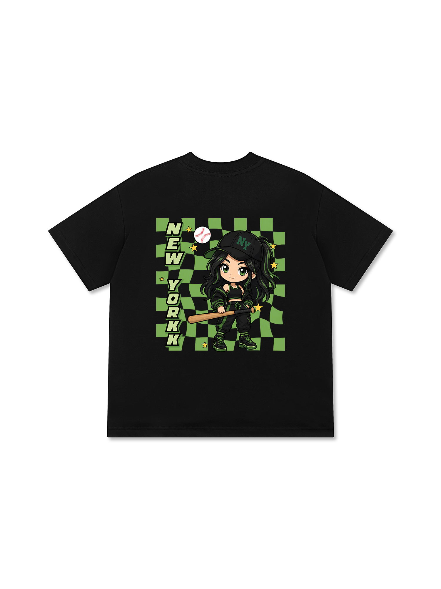 Áo Thun Relaxed Fit Baseball New York PowerGirl