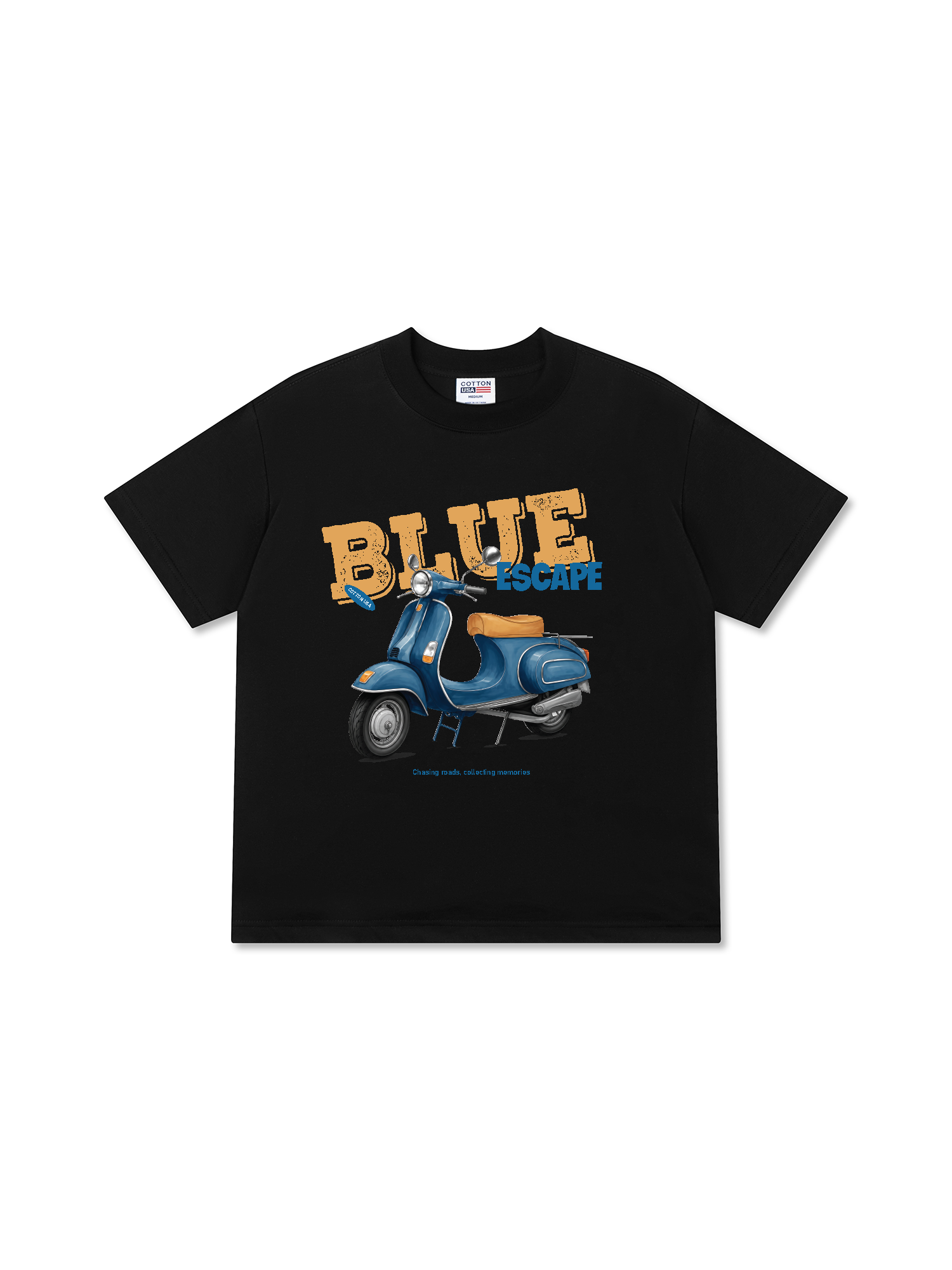 Áo Thun Relaxed Fit Car Blue Escape