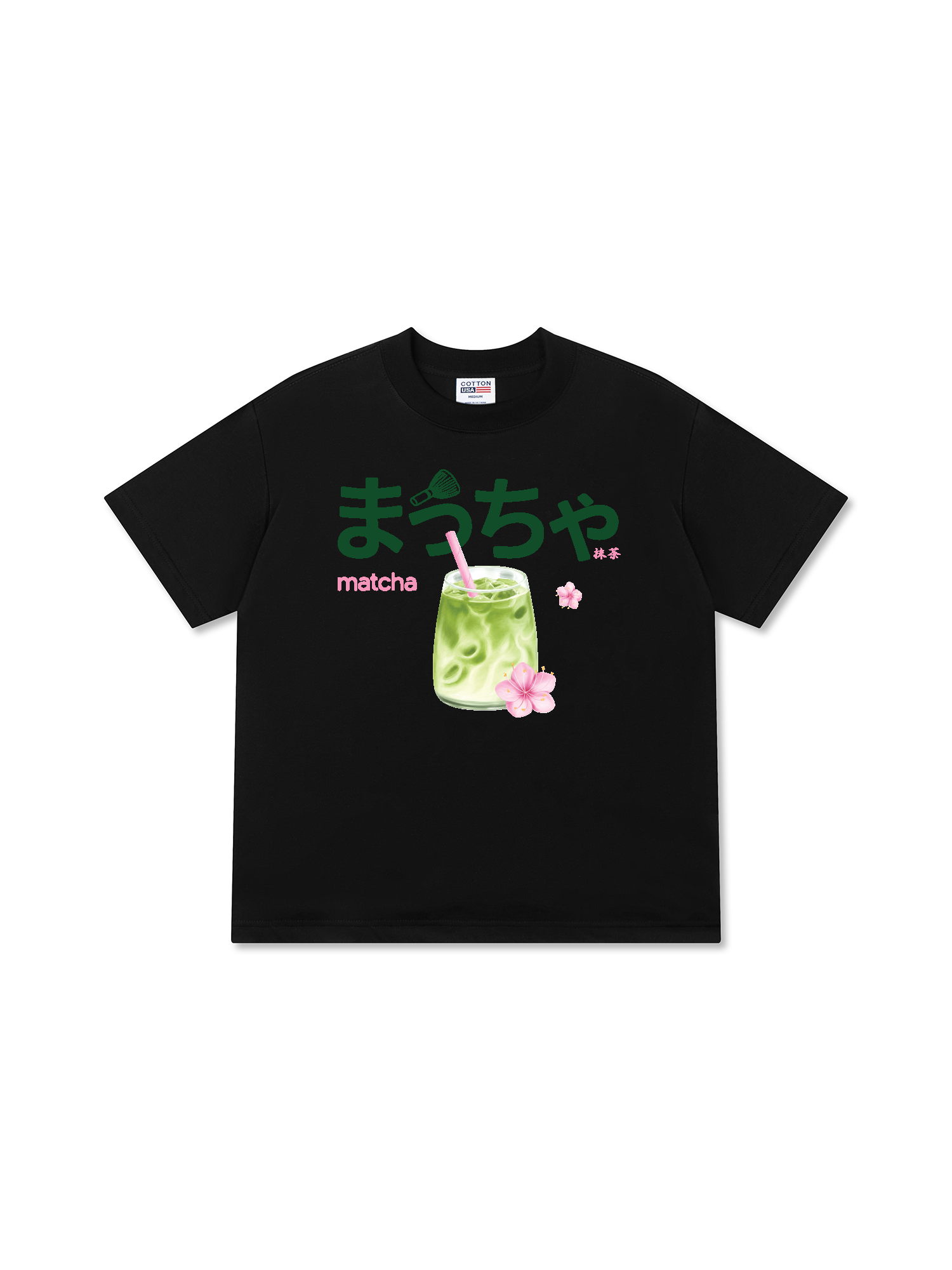 Áo Thun Relaxed Fit Daily Cup Matcha And Flower