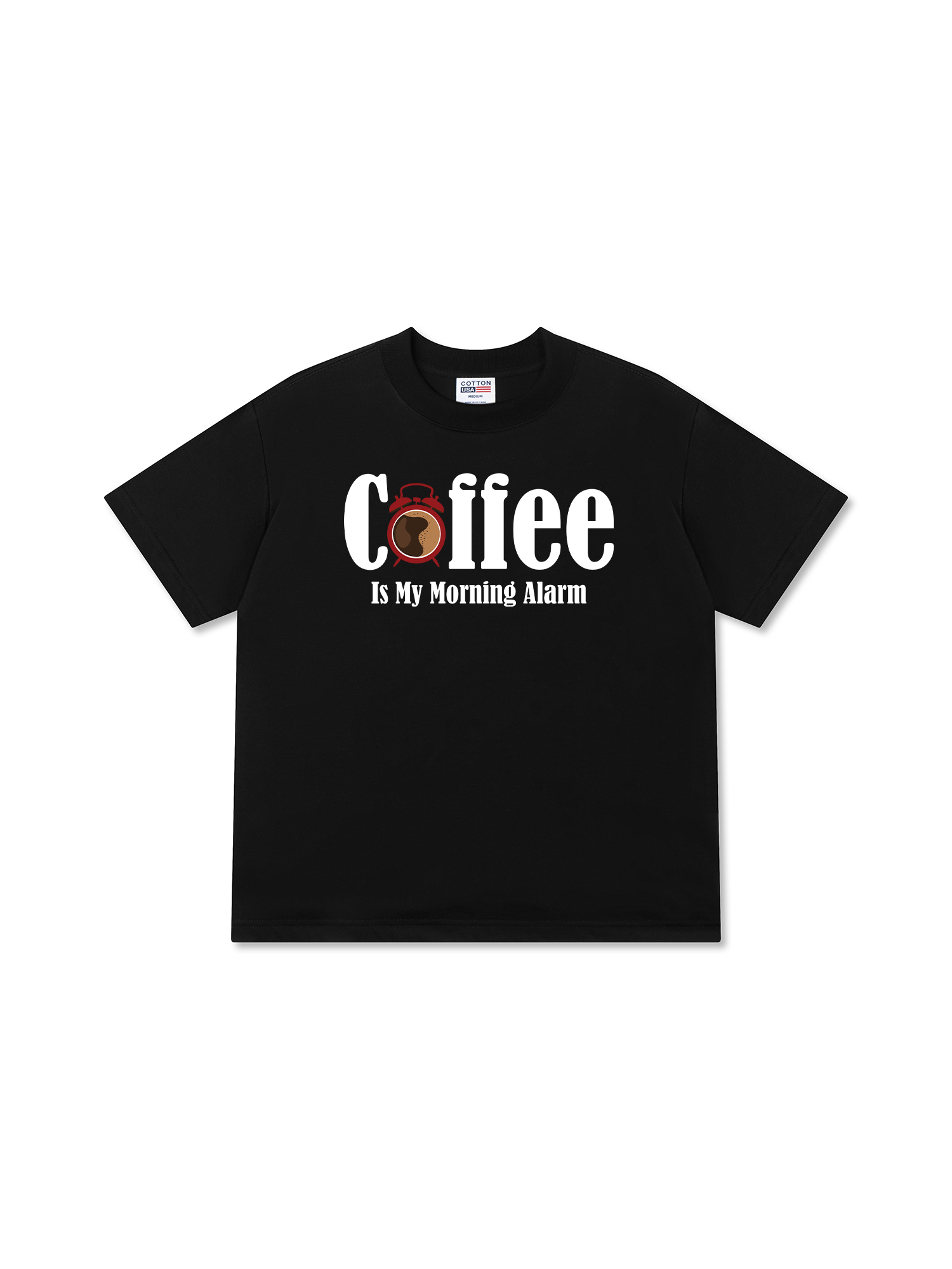 Áo Thun Relaxed Fit Daily Cup Coffe Is My Morning Alarm