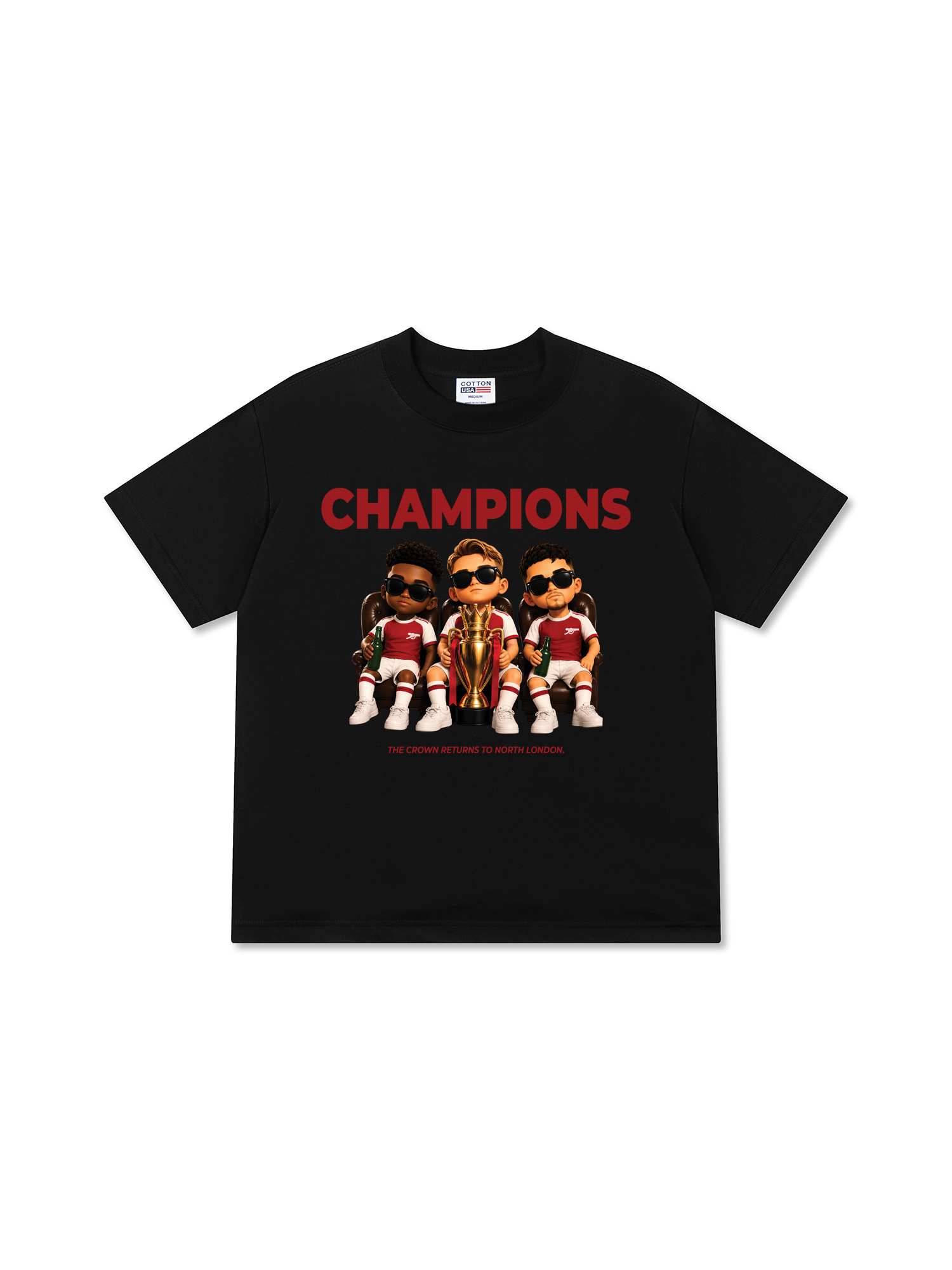 Áo Thun Relaxed Fit Soccer Champions Arsenal