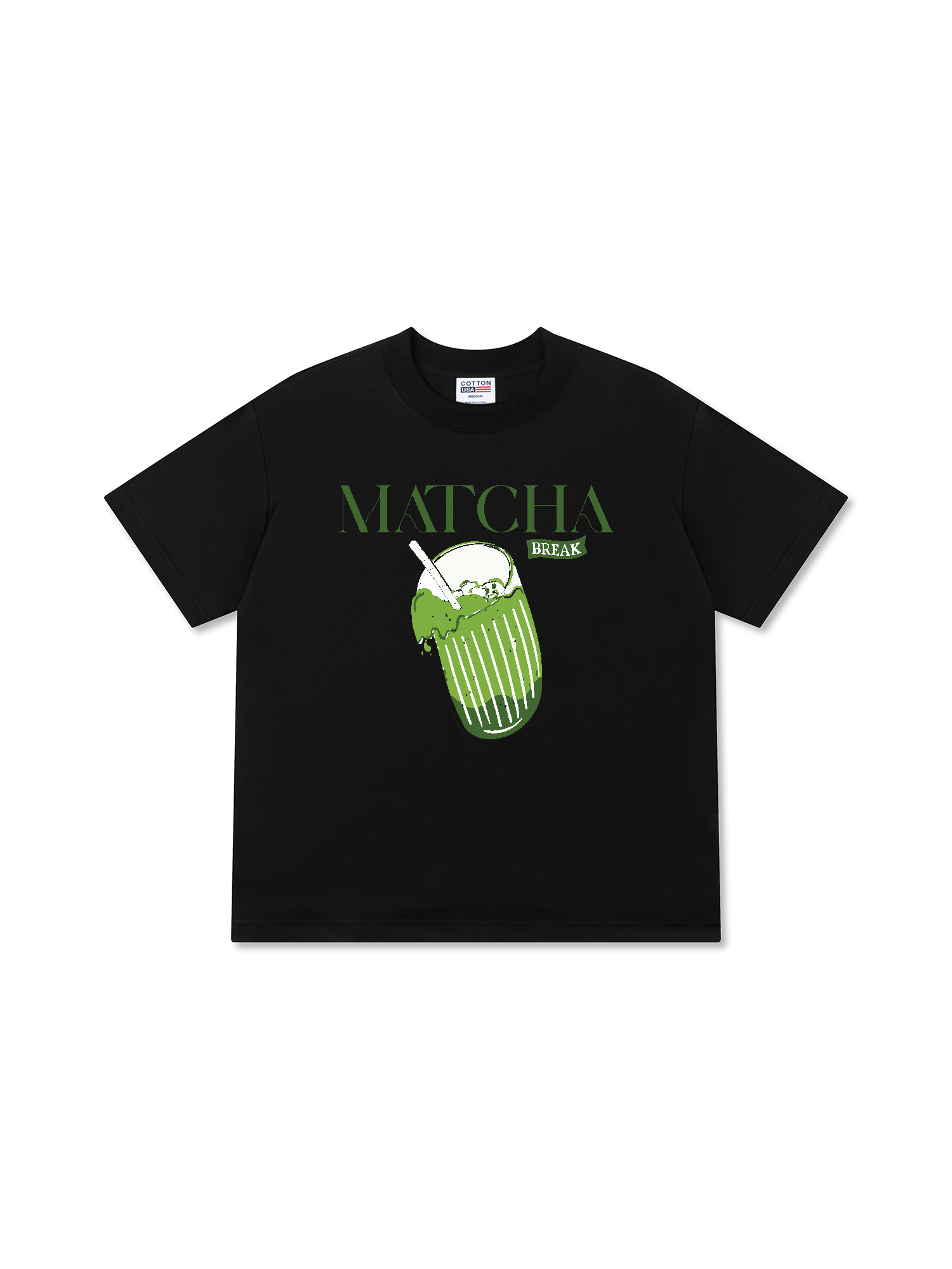 Áo Thun Relaxed Fit Daily Cup Matcha Đá Xay