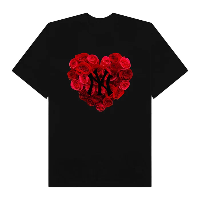 Flash Sale MLB Floral Rose Heart T-Shirt