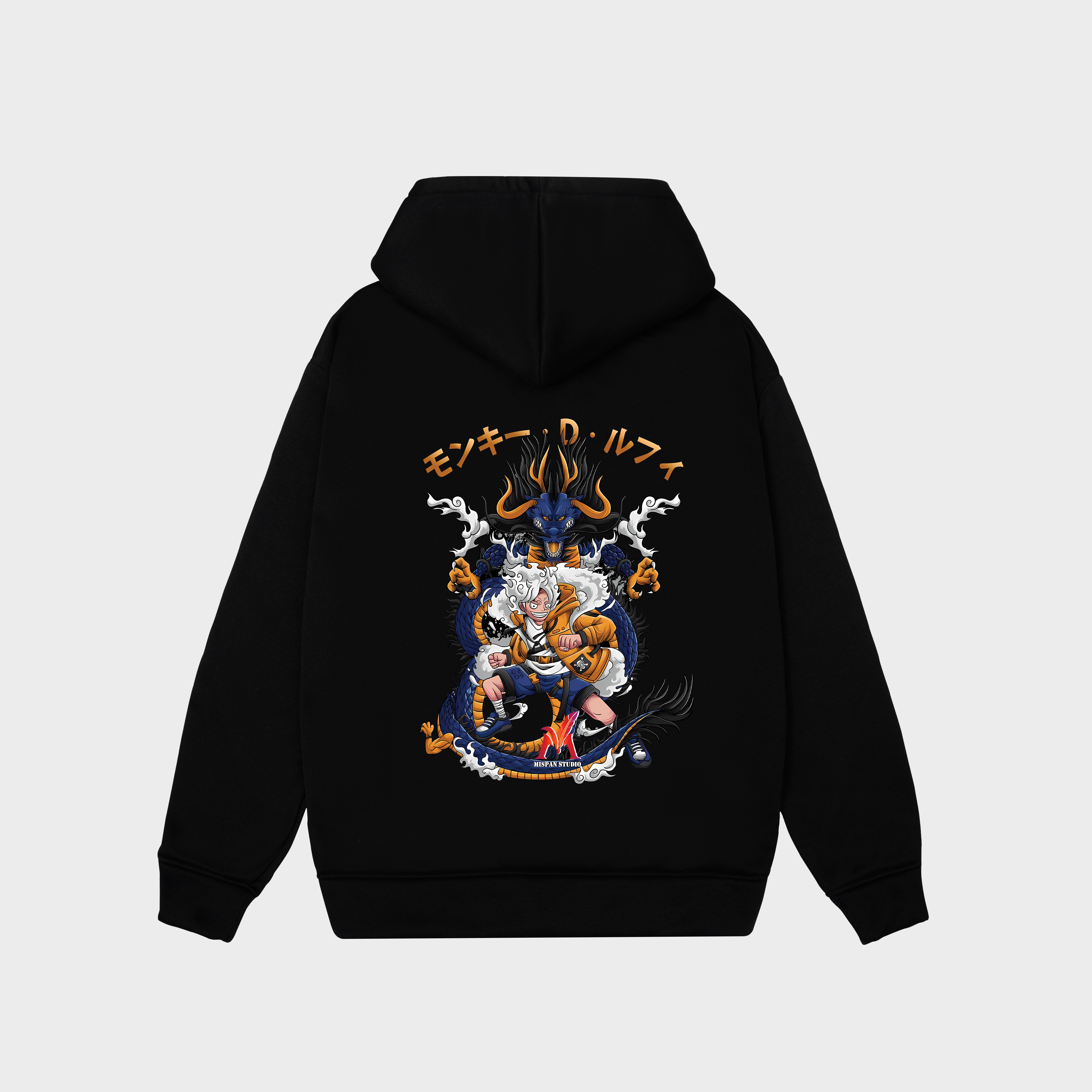 ONE PIECE LUFFY X KAIDO HOODIE / ĐEN