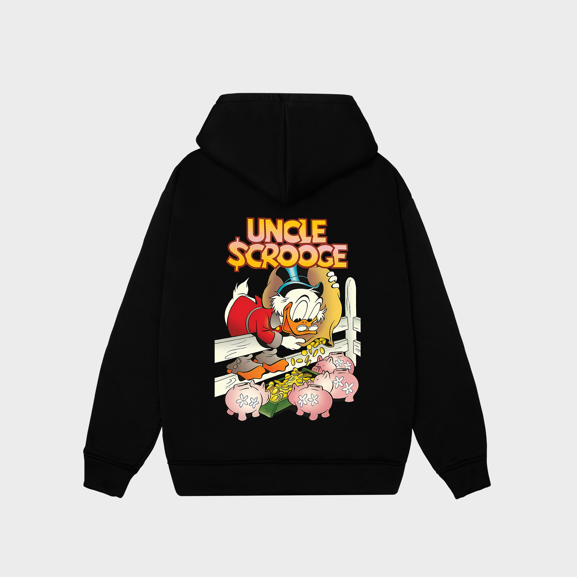 DISNEY UNCLE SCROOGE HOODIE / ĐEN