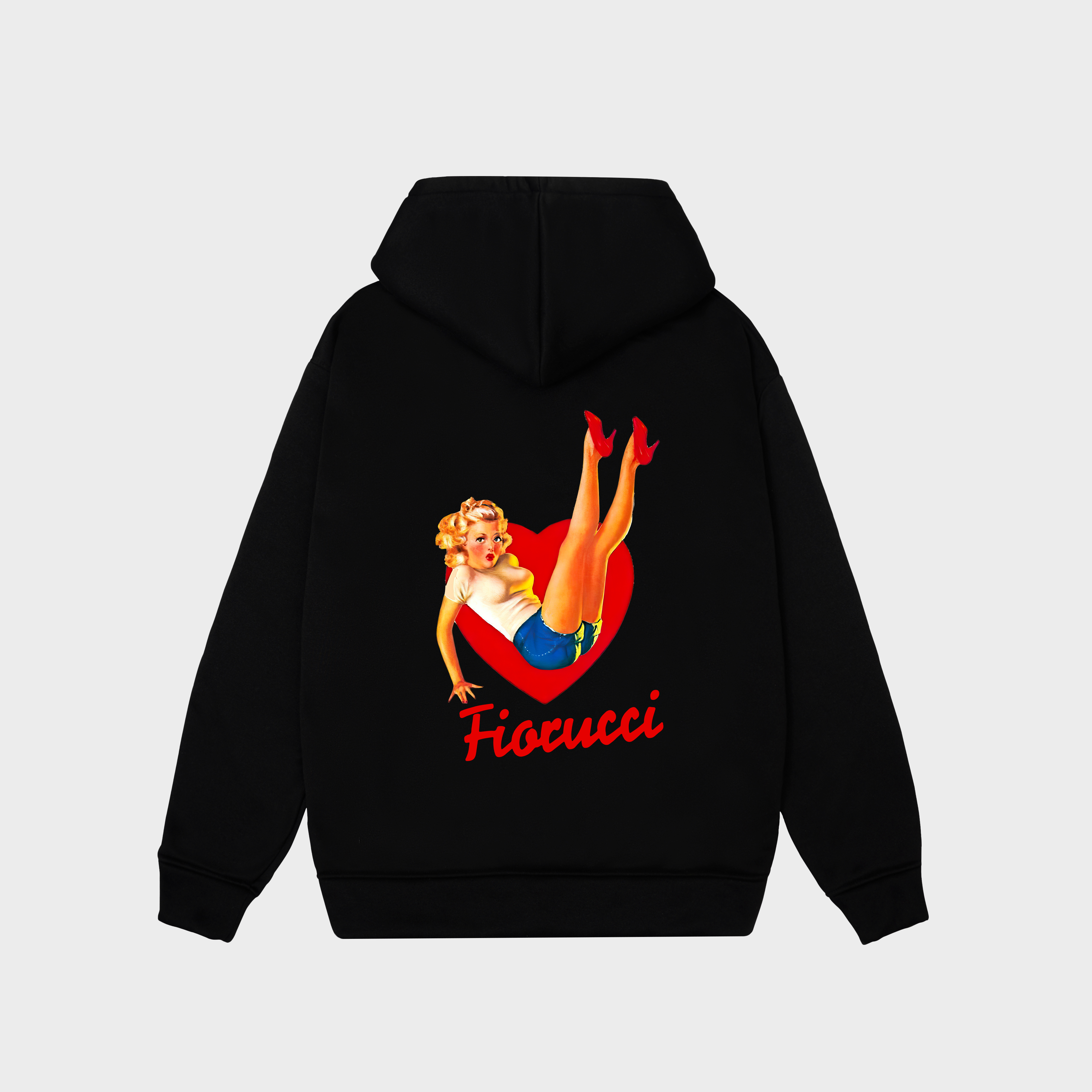 FIOCUCCI GIRL HOODIE / ĐEN