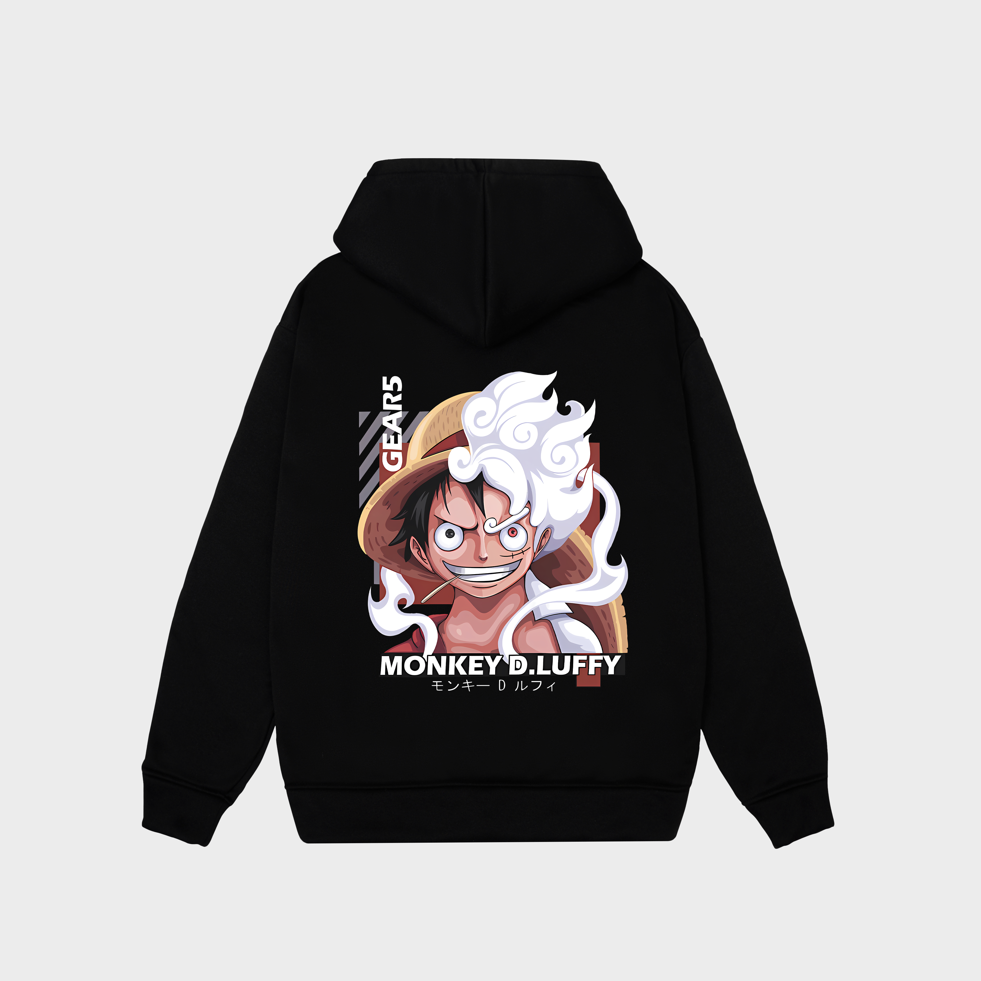 ONE PIECE LUFFY GEAR 5 HOODIE / ĐEN