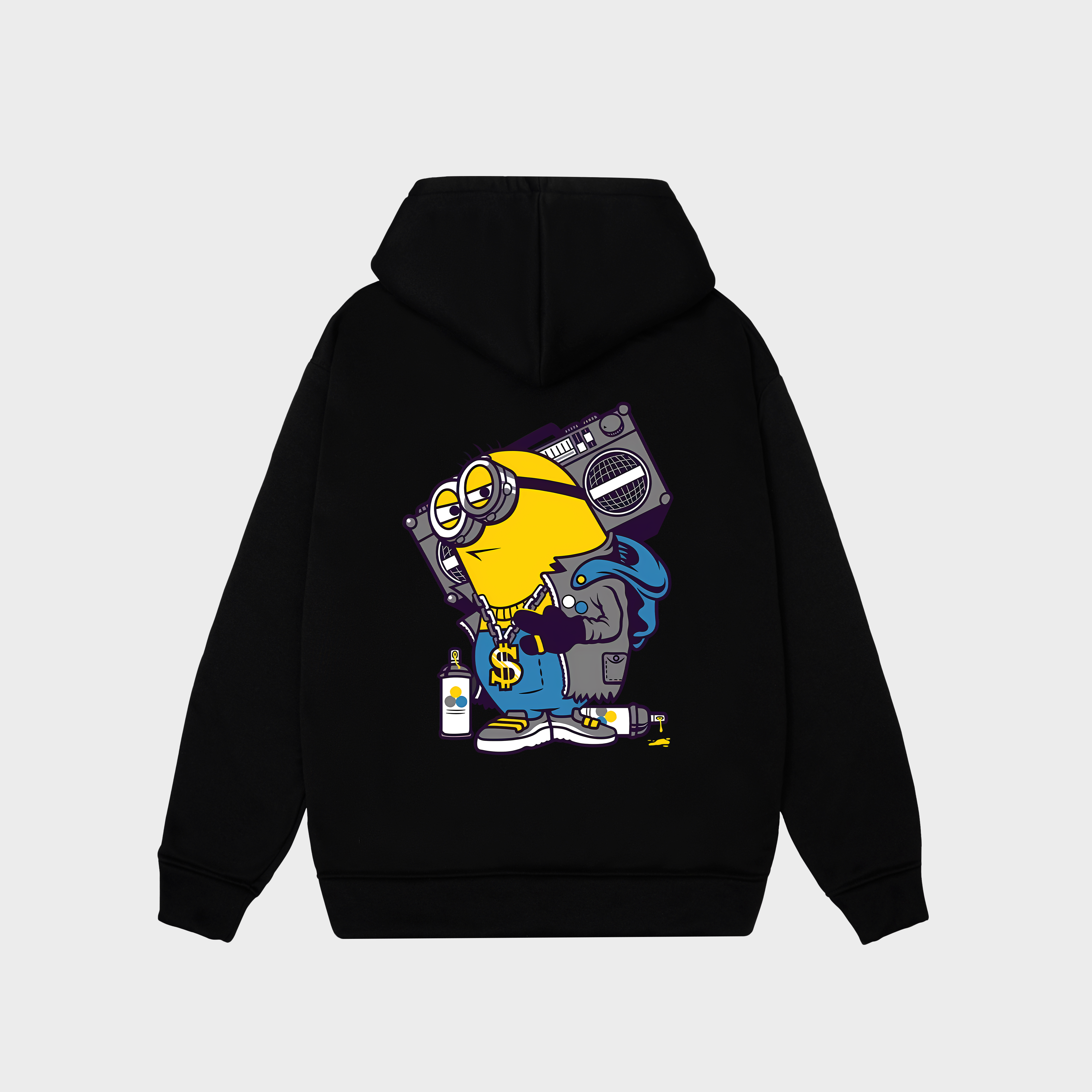 MINION RADIO MUSIC HOODIE / ĐEN