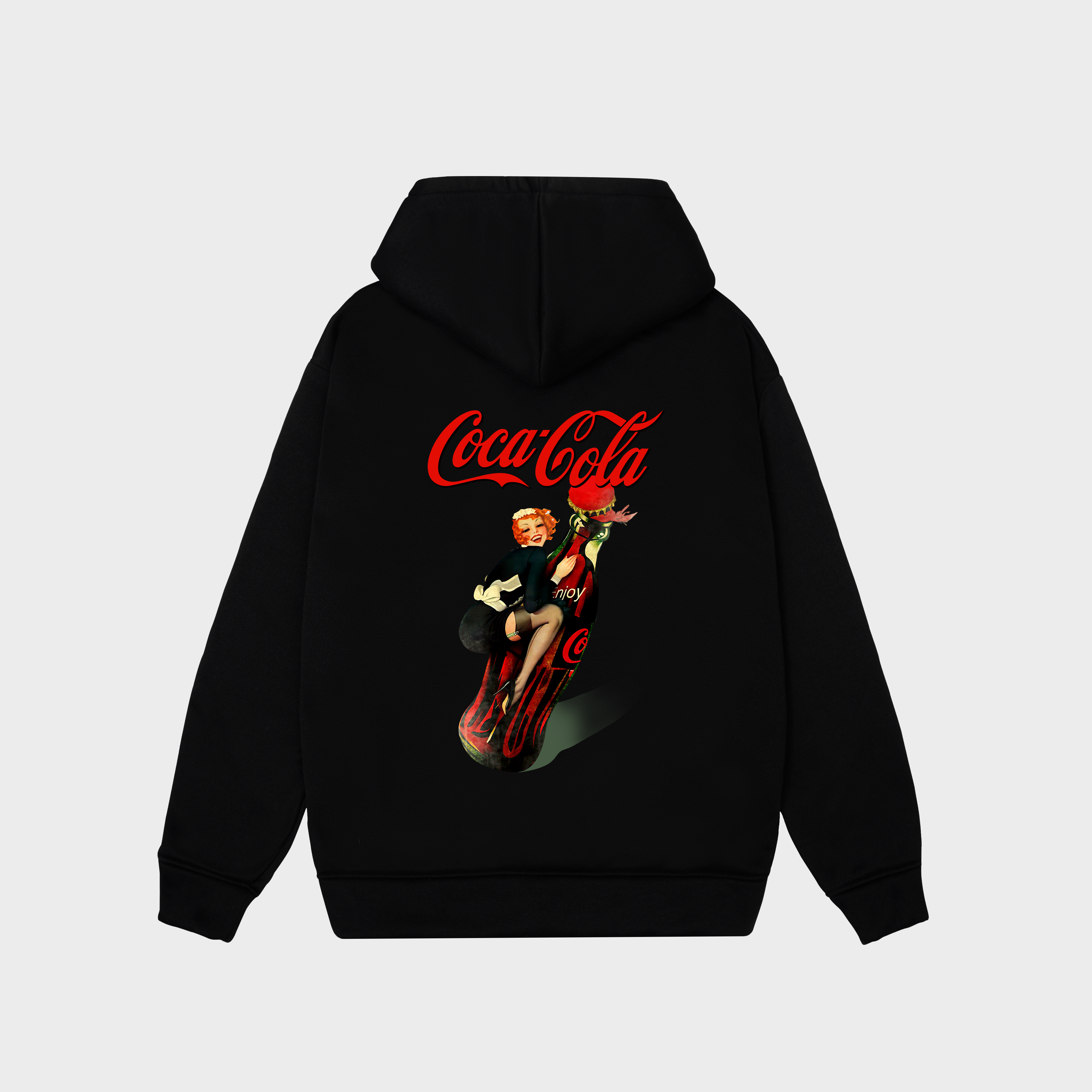 COCACOLA GIRL SEXY HOODIE / ĐEN