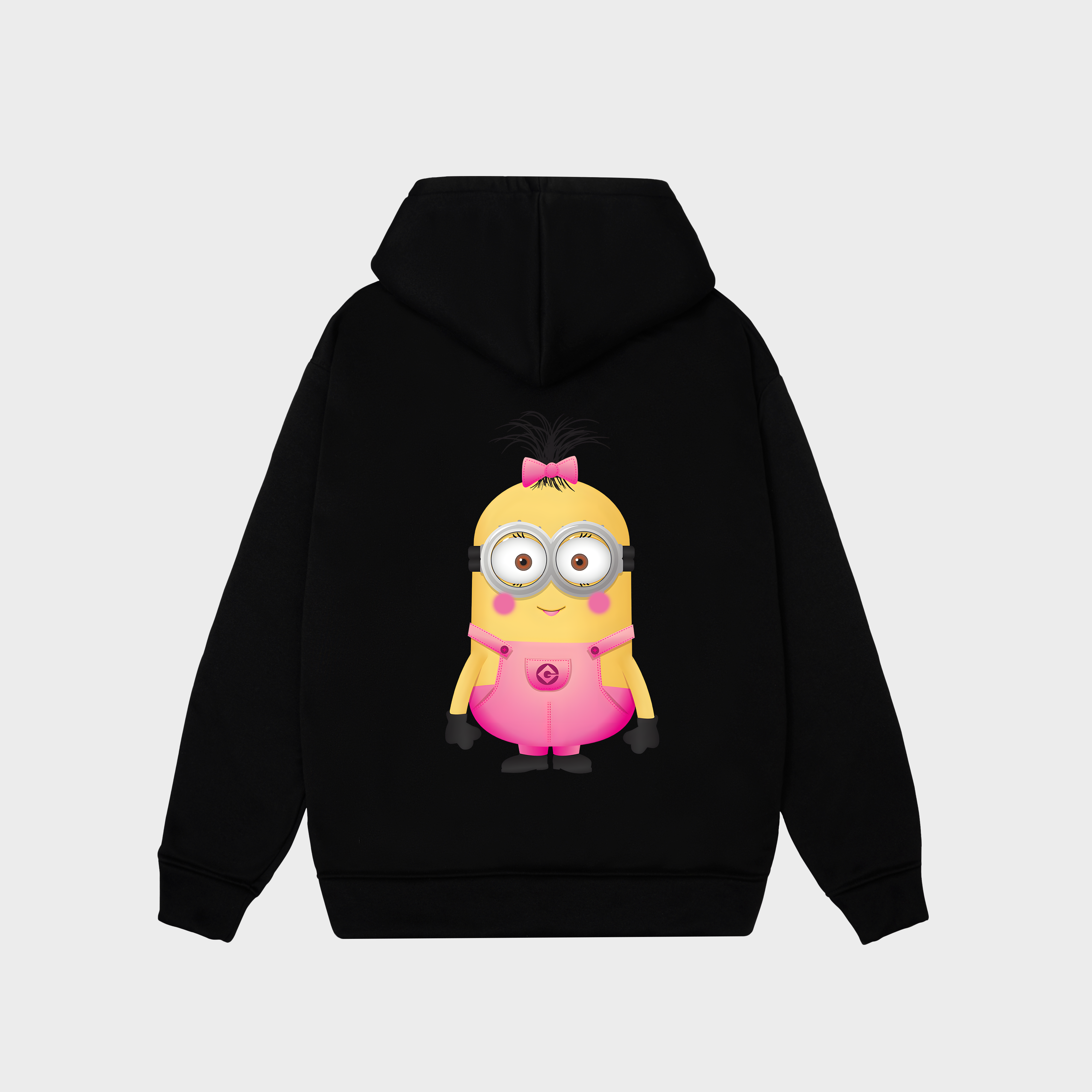 MINIONS GIRL CUT HOODIE / ĐEN