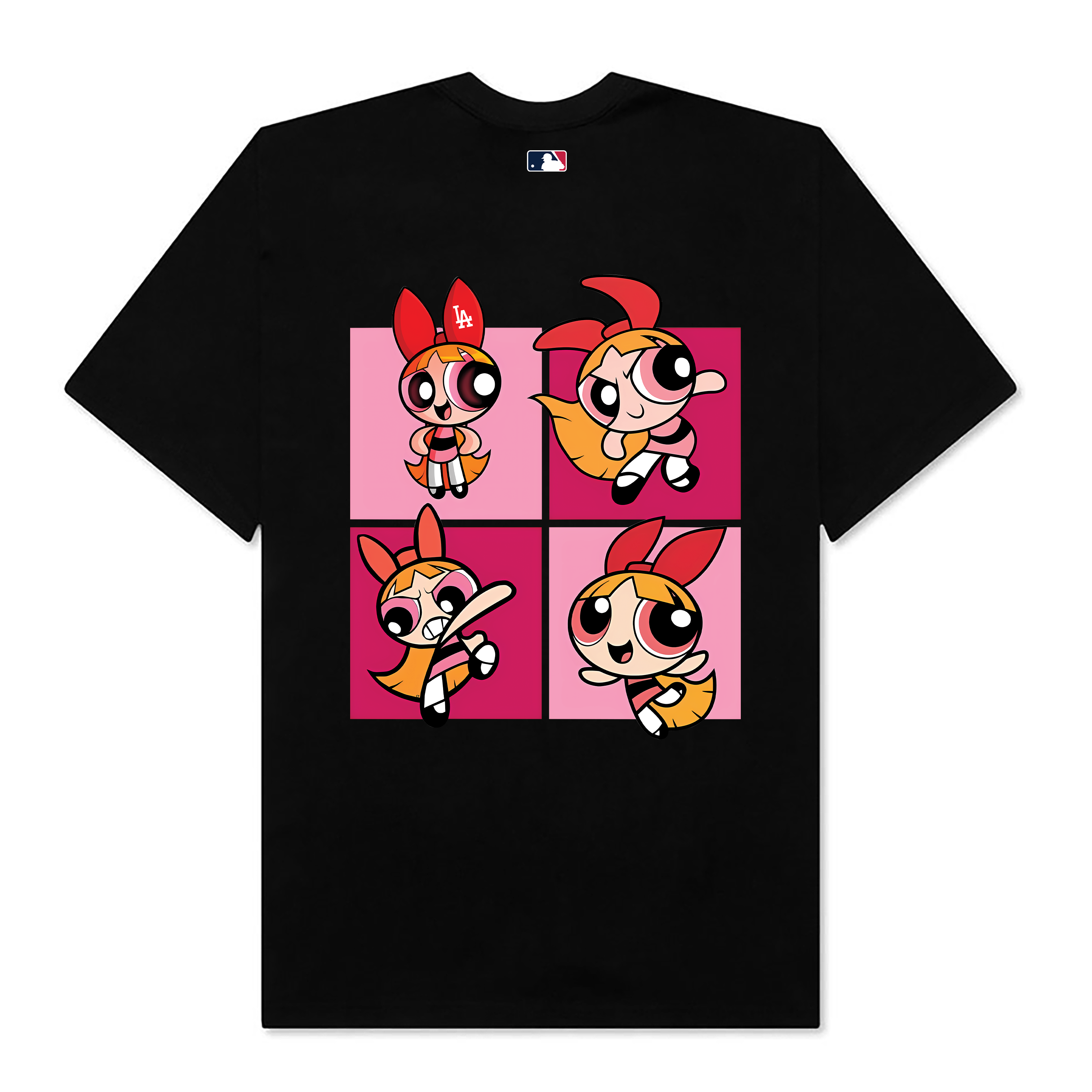 MLB LA The Powerpuff Girls Pink T-Shirt