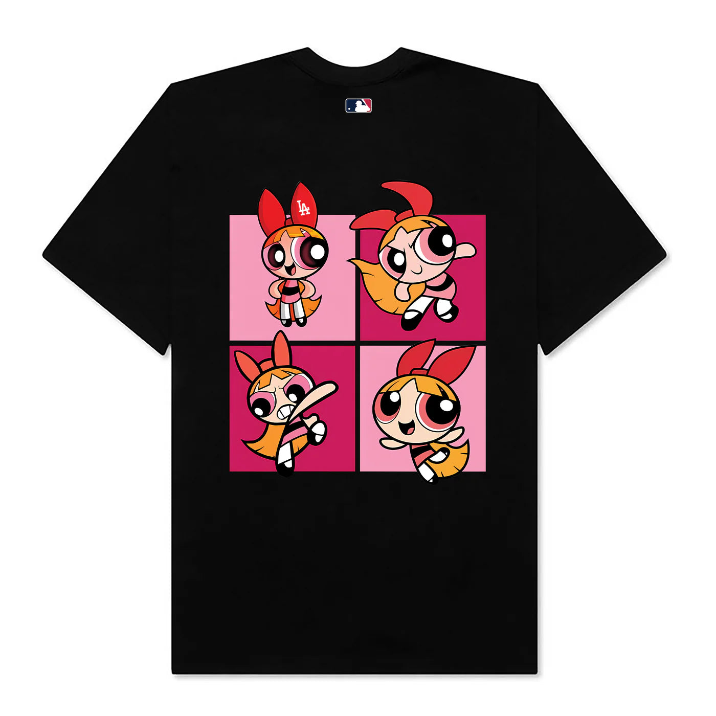 Flash Sale MLB LA The Powerpuff Girls Pink T-Shirt