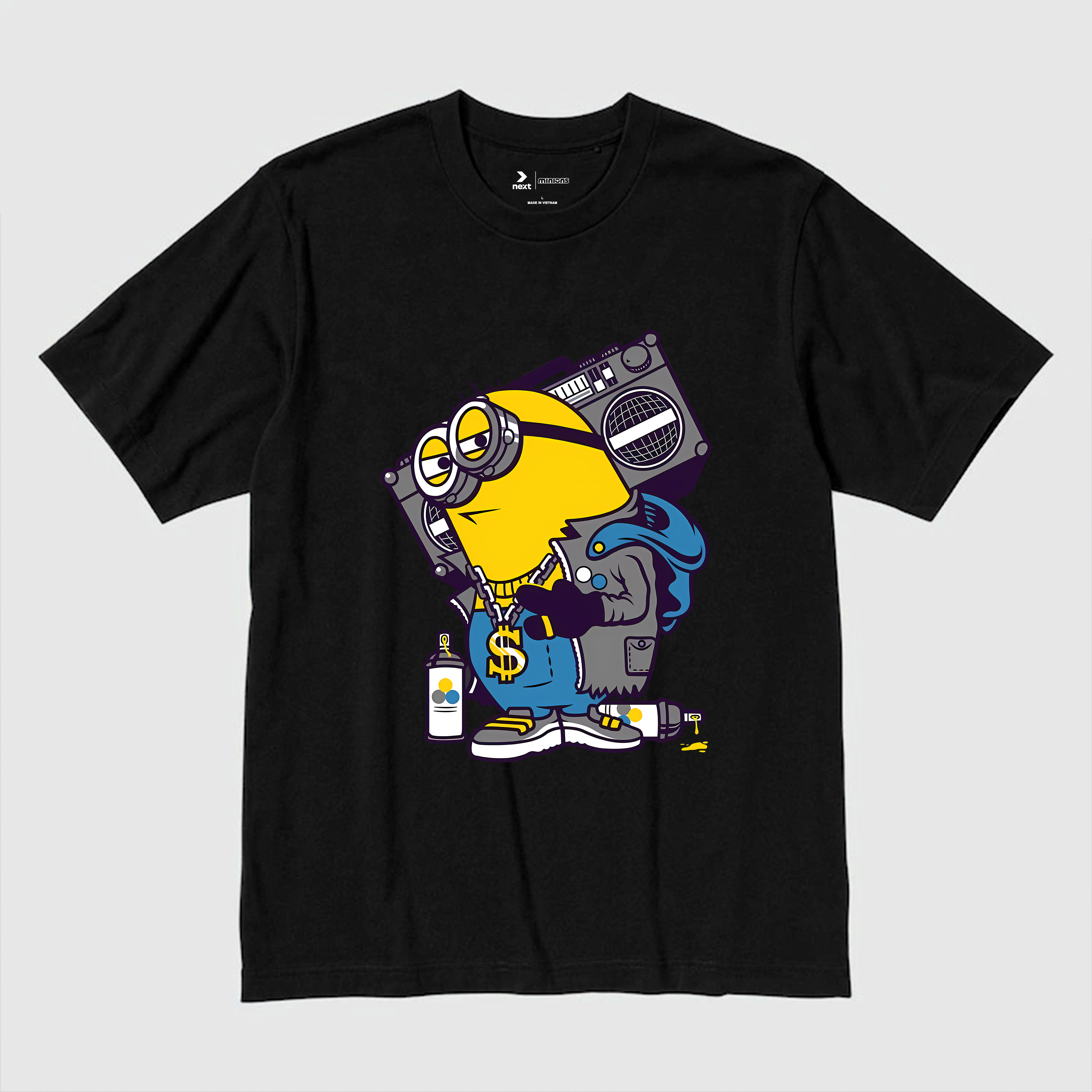 MINION RADIO MUSIC T-SHIRT / ĐEN