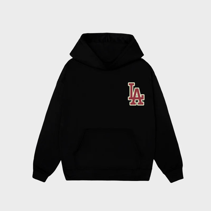 Flash Sale MLB Los Angeles Dodgers Logo Red Hoodie