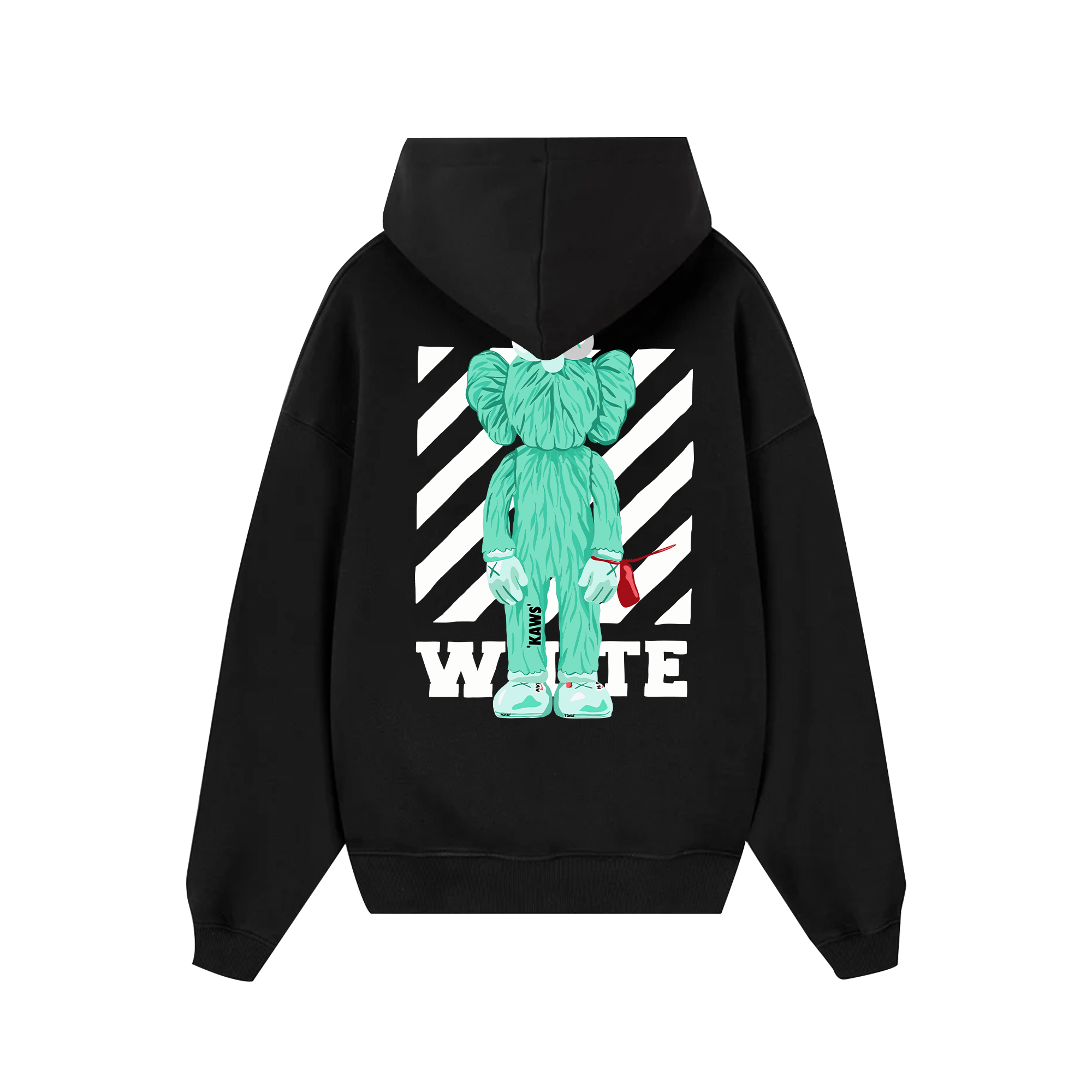 Off White KAWS Lime Hoodie