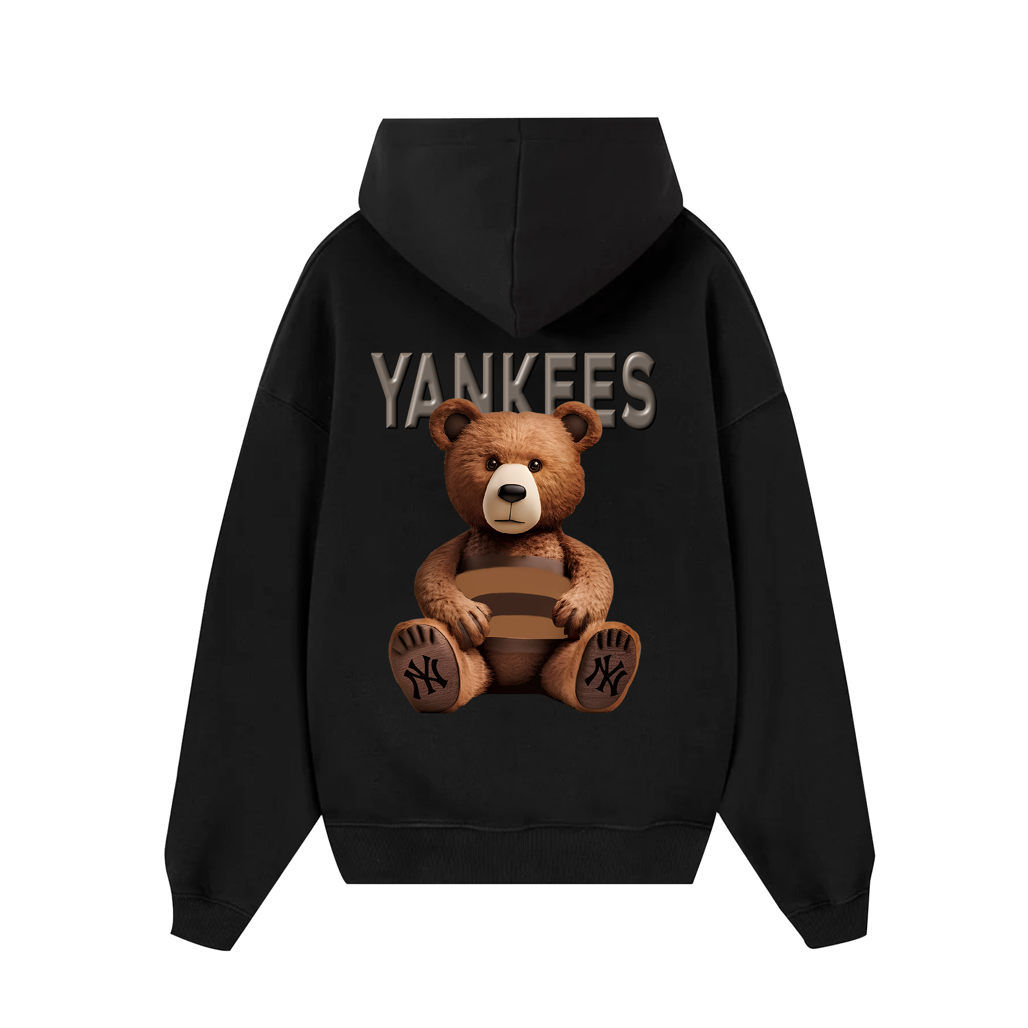 MLB Floral Teddy Bear Luxury Hoodie