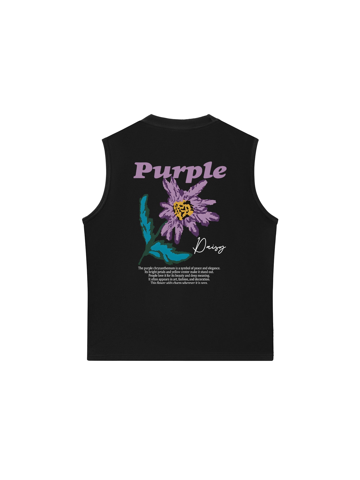Áo Ba Lỗ Relaxed Fit Floral Purple Daisy