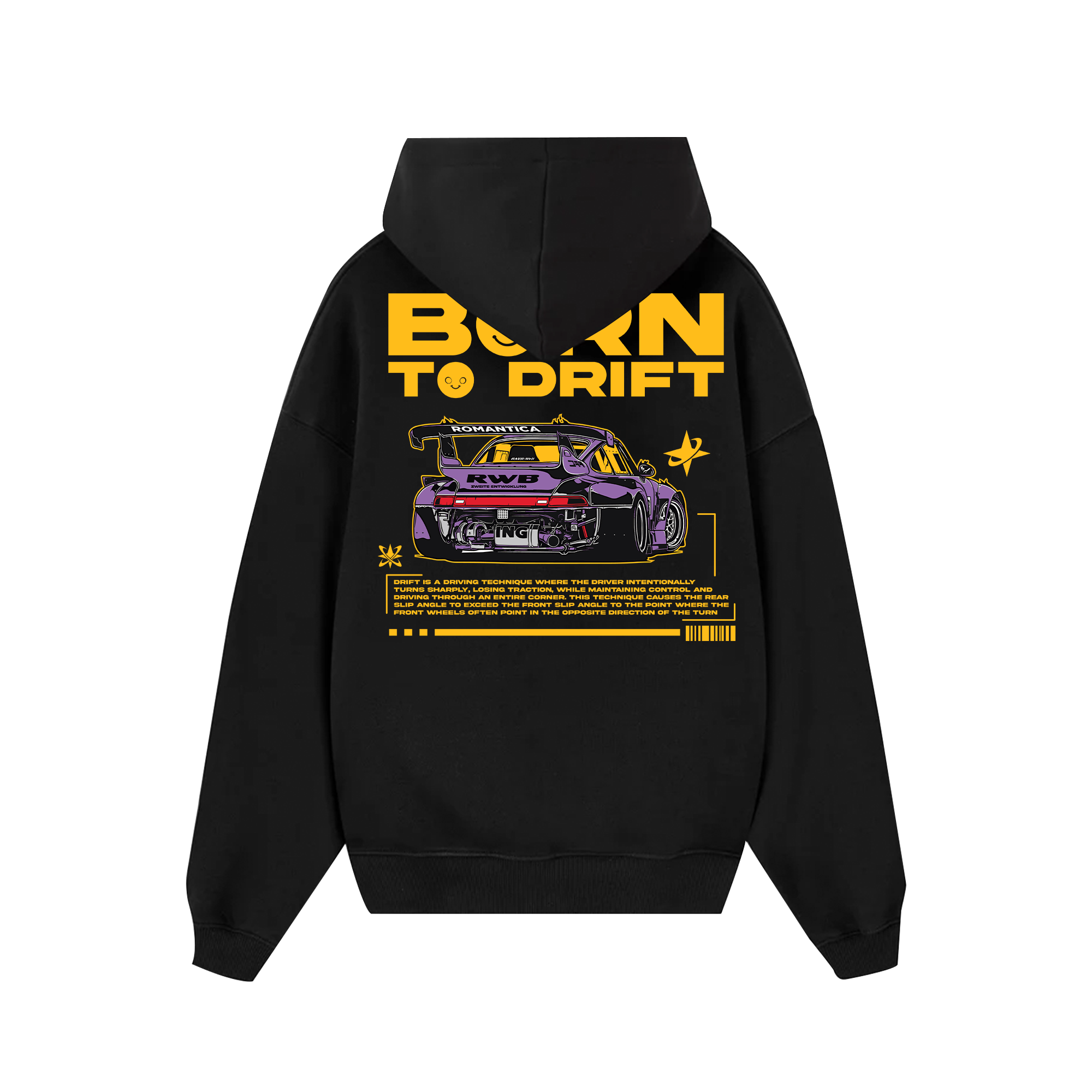 Porsche Born To Drift Hoodie