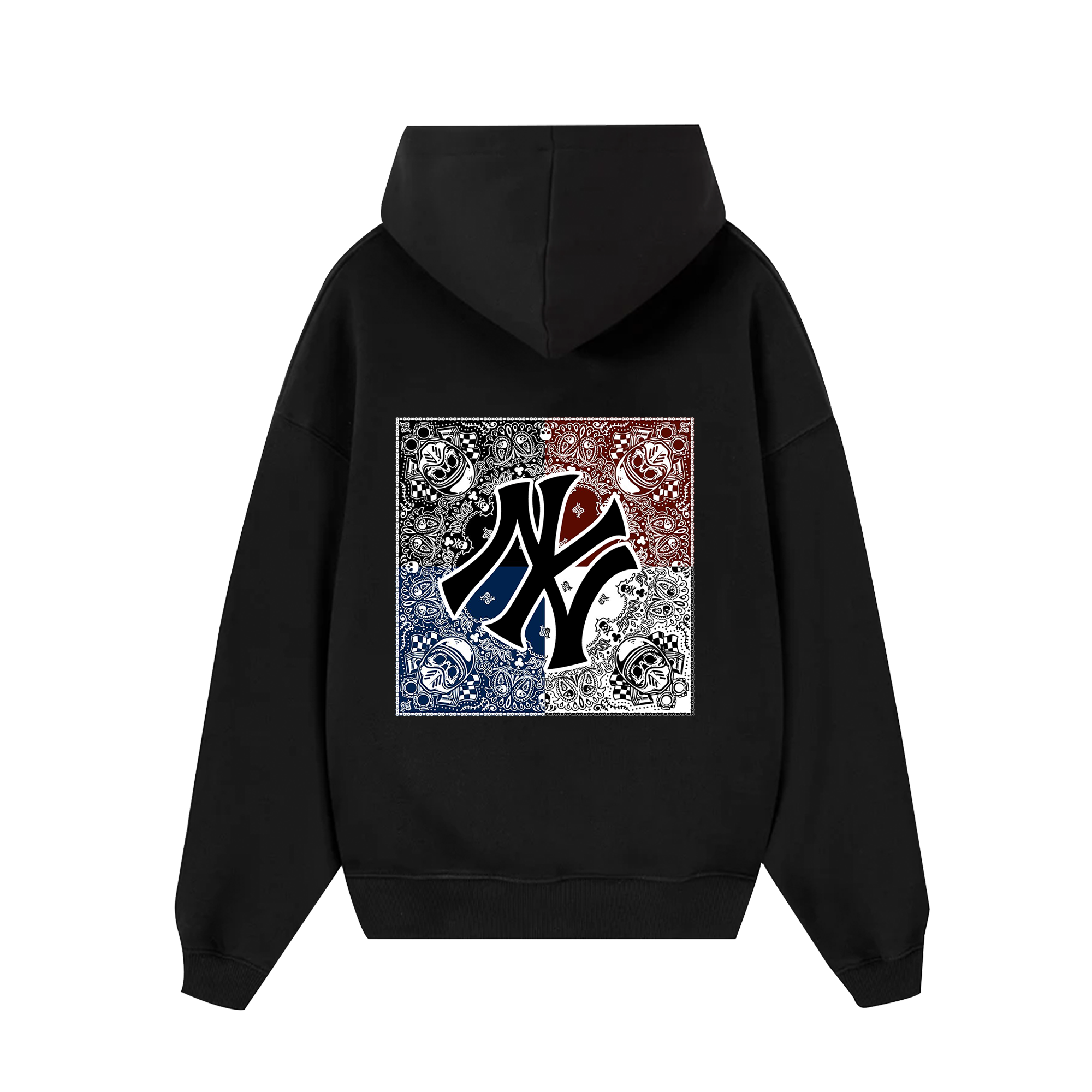 MLB Floral USA Skull Hoodie