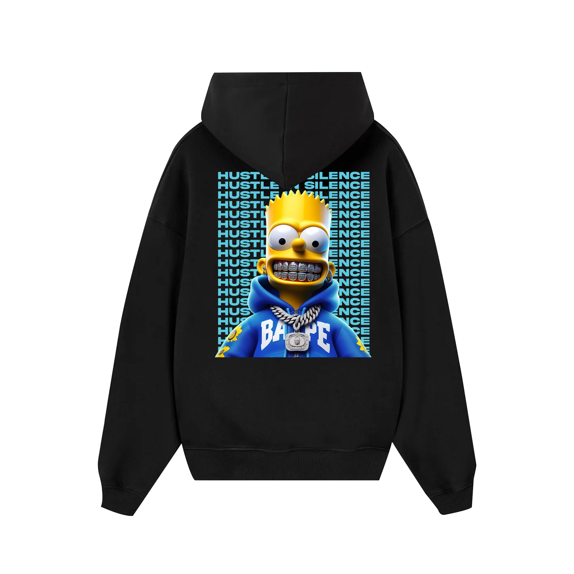 Money Bart Simpson Flexing Hoodie