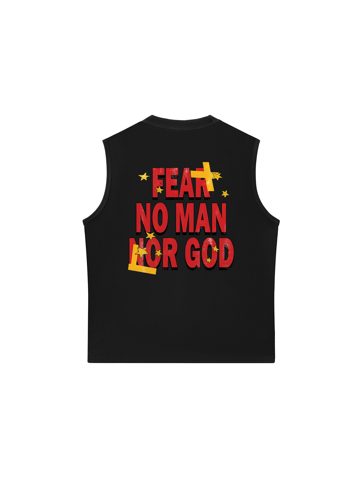 Áo Ba Lỗ Relaxed Fit Rapper Rodman Fear No Man Nor God