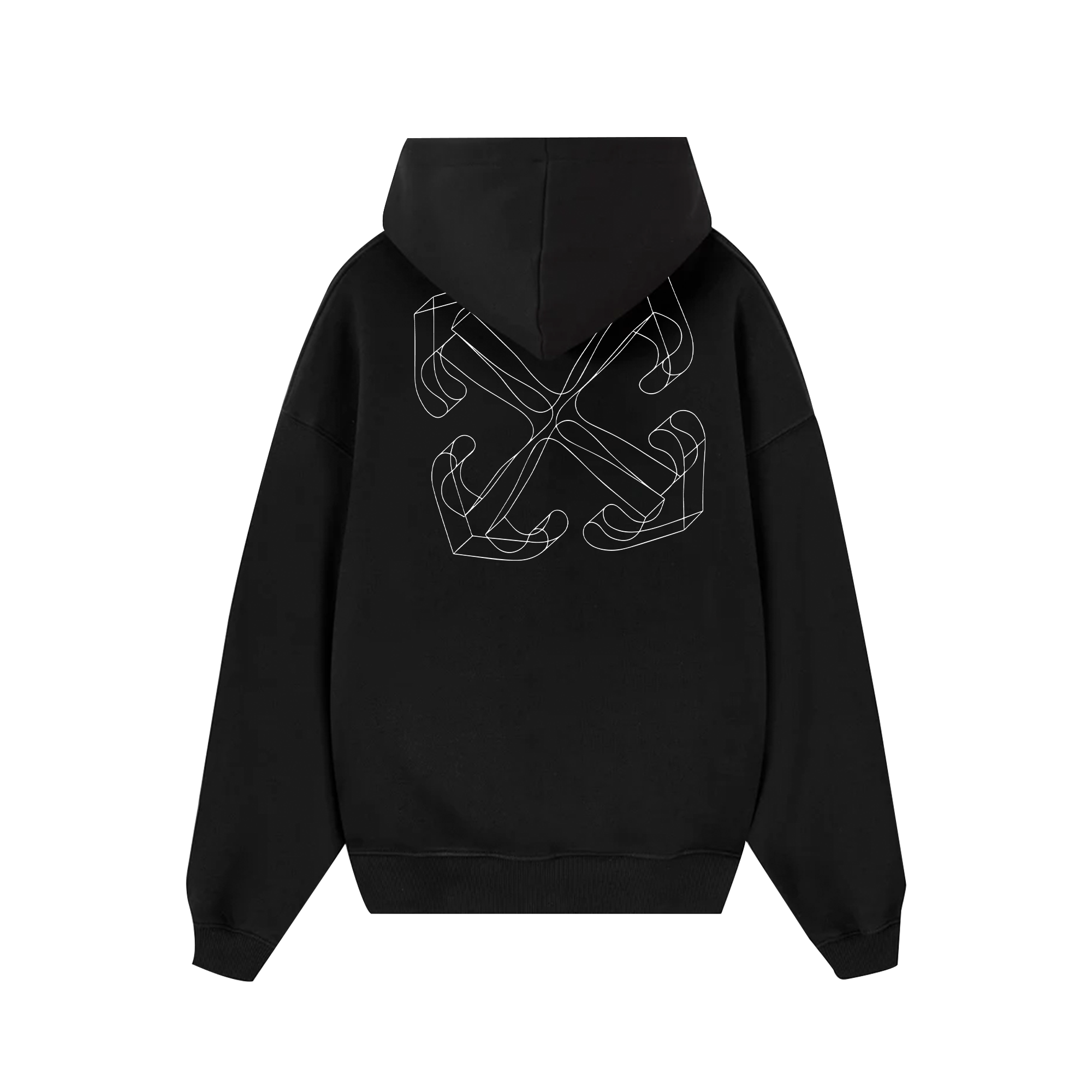 Off White 3D Arrow Zipped Hoodie