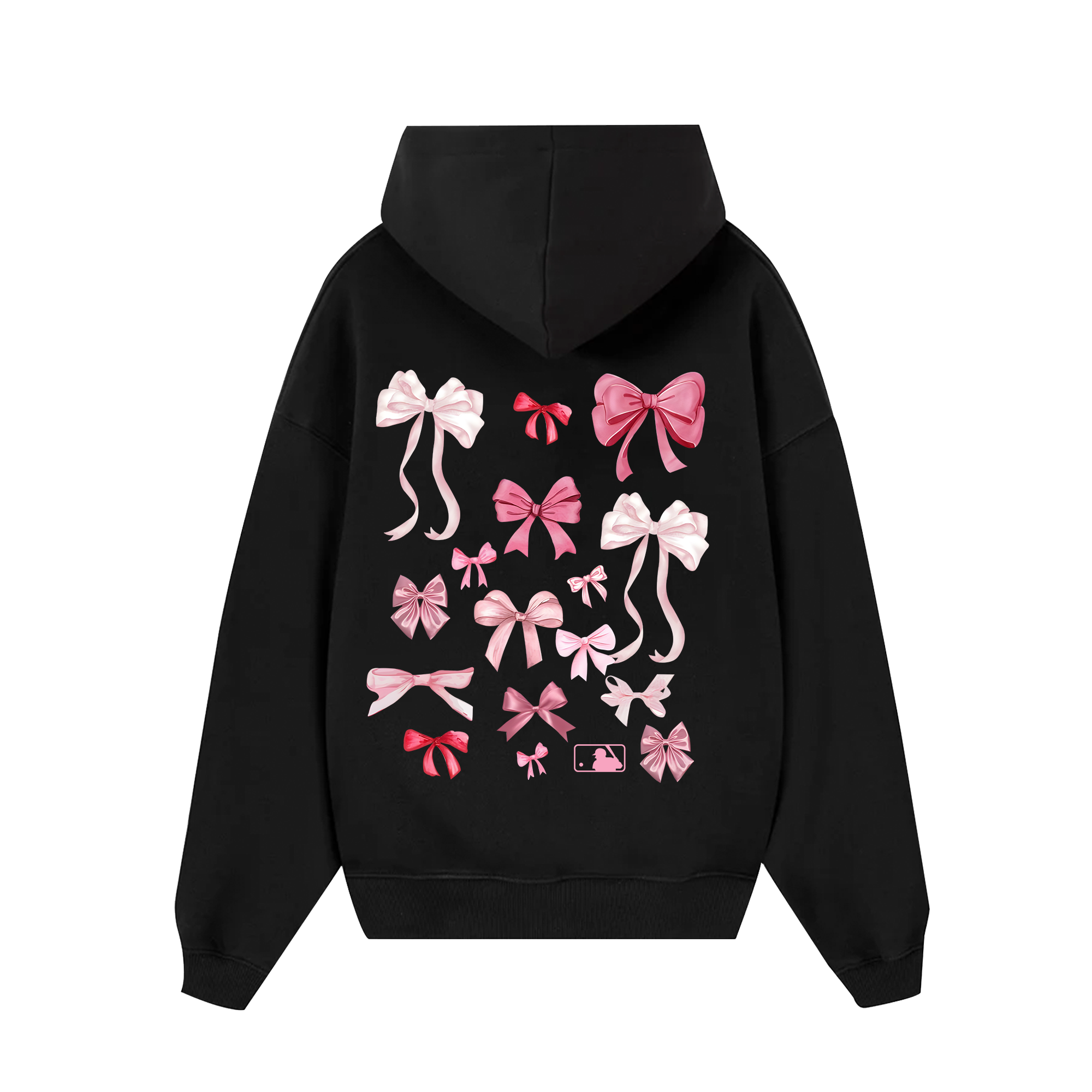 MLB Floral Pink Ribbon Y2K  Hoodie