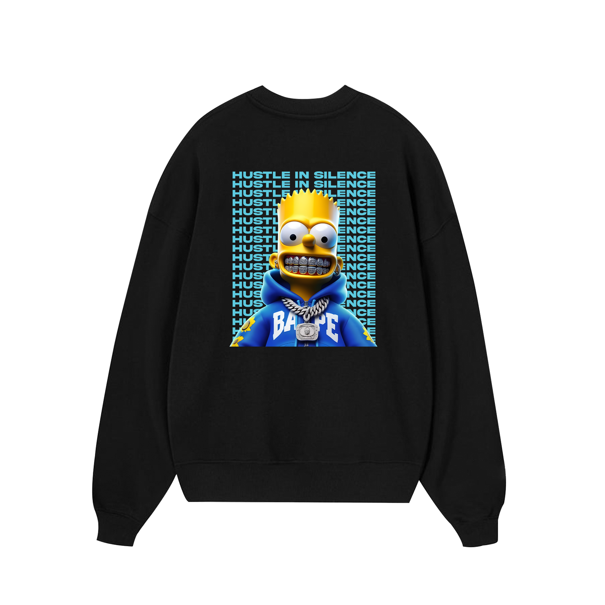 Money Bart Simpson Flexing Sweater