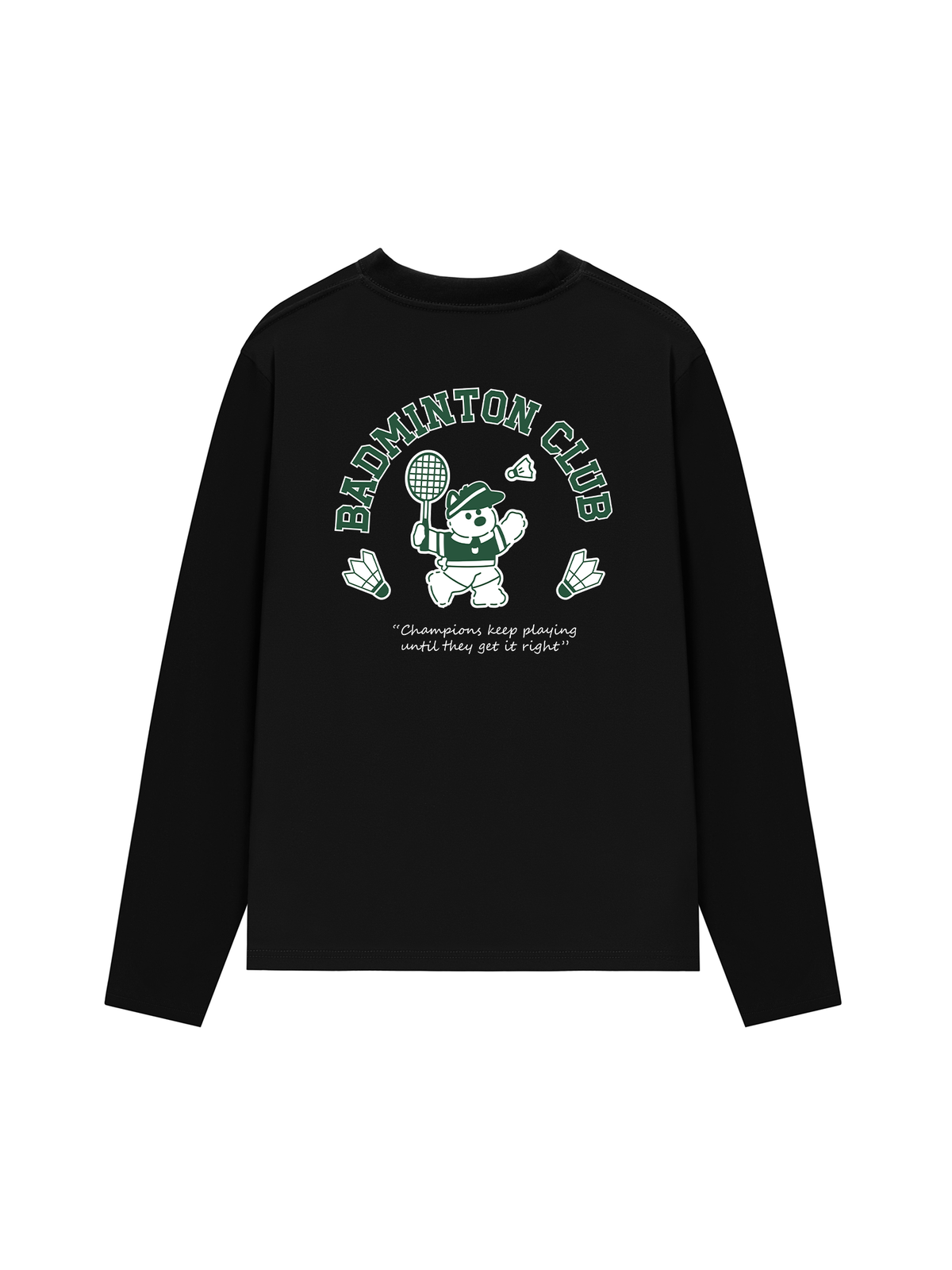 Áo Thun Dài Tay Badminton Club Green
