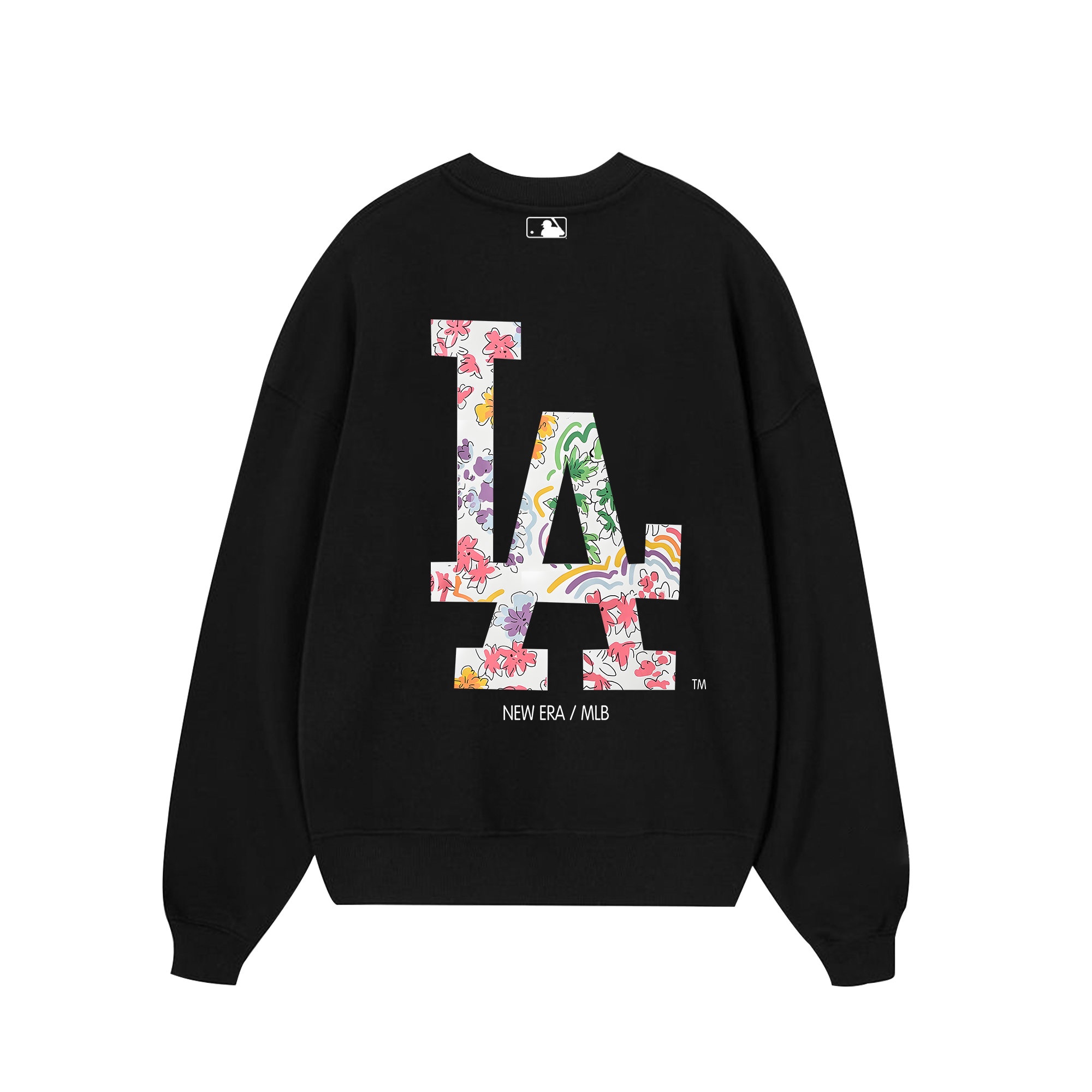 MLB Floral LA Tropical Flower Summer Sweater