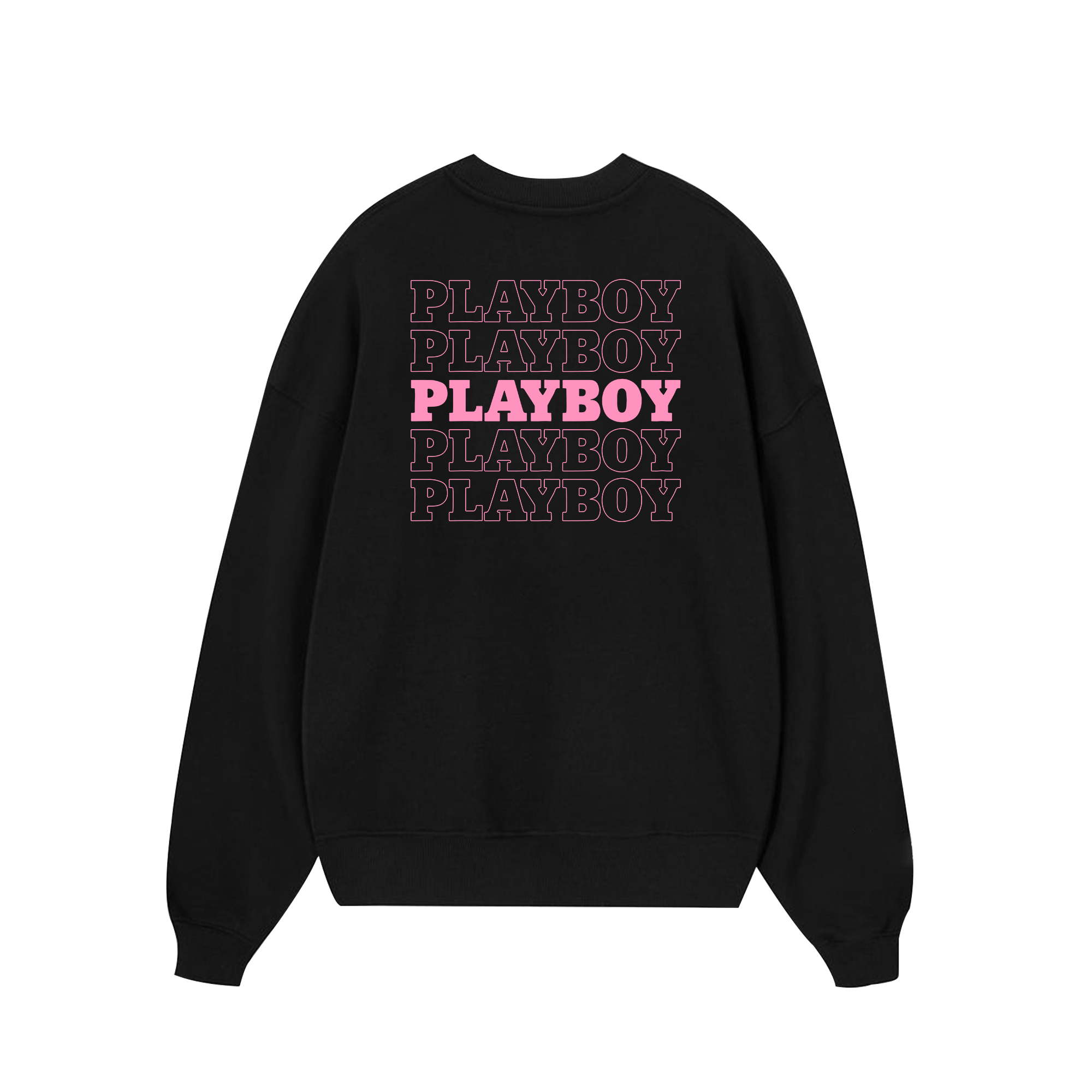 Play Boy Pink Repeating Masthead Sweater