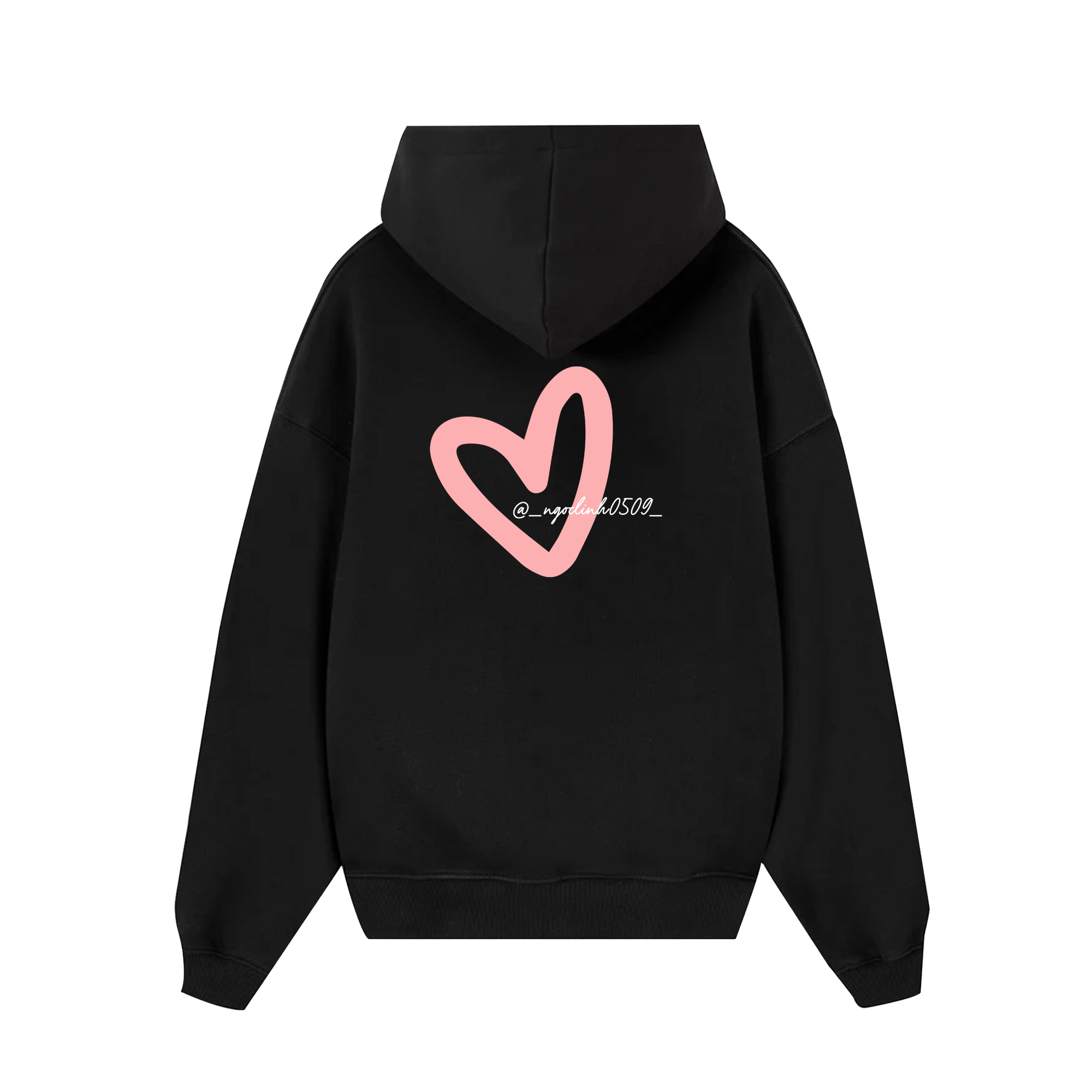 Custom Couple Heart Instagram Hoodie