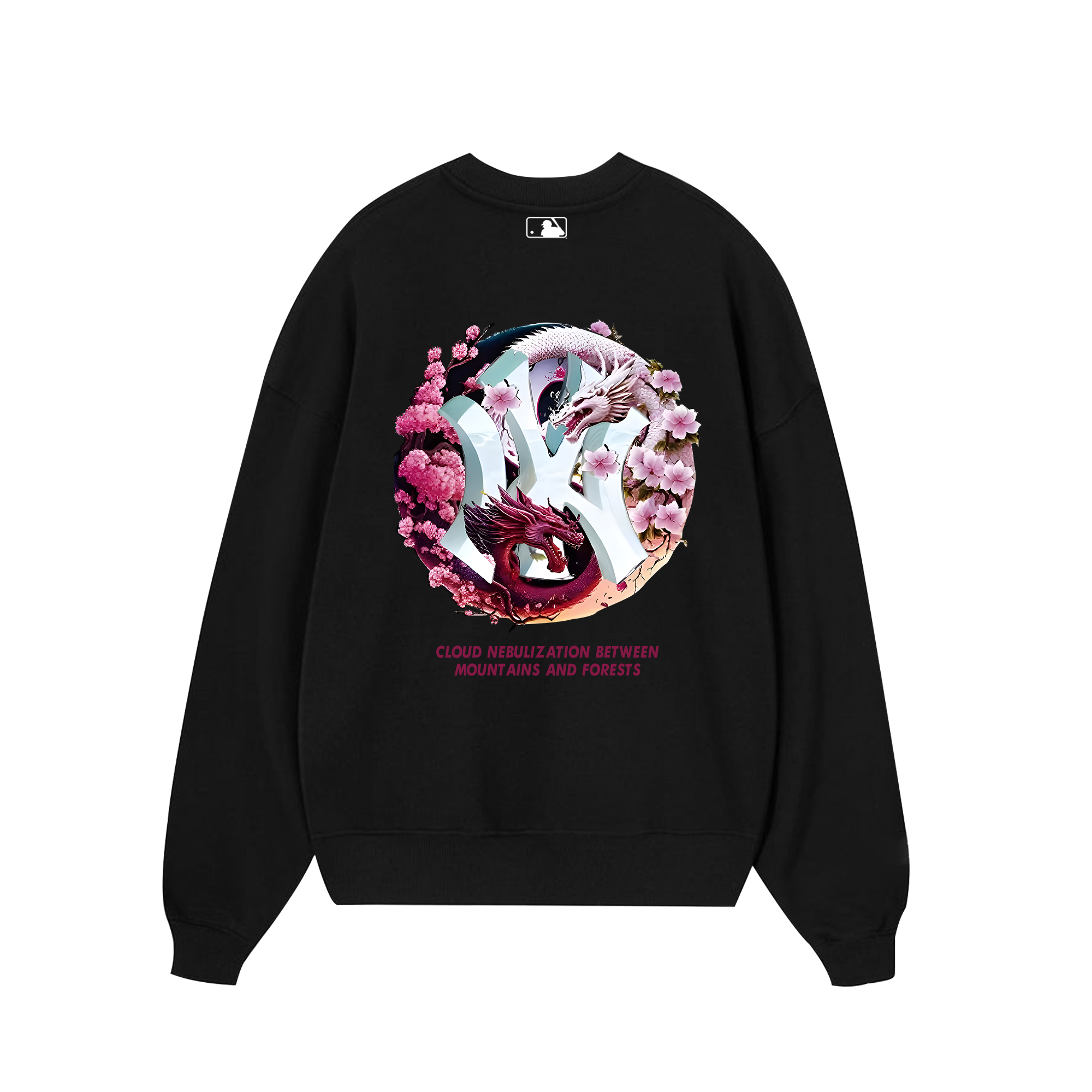 MLB Floral Dragon Cloudy Sweater