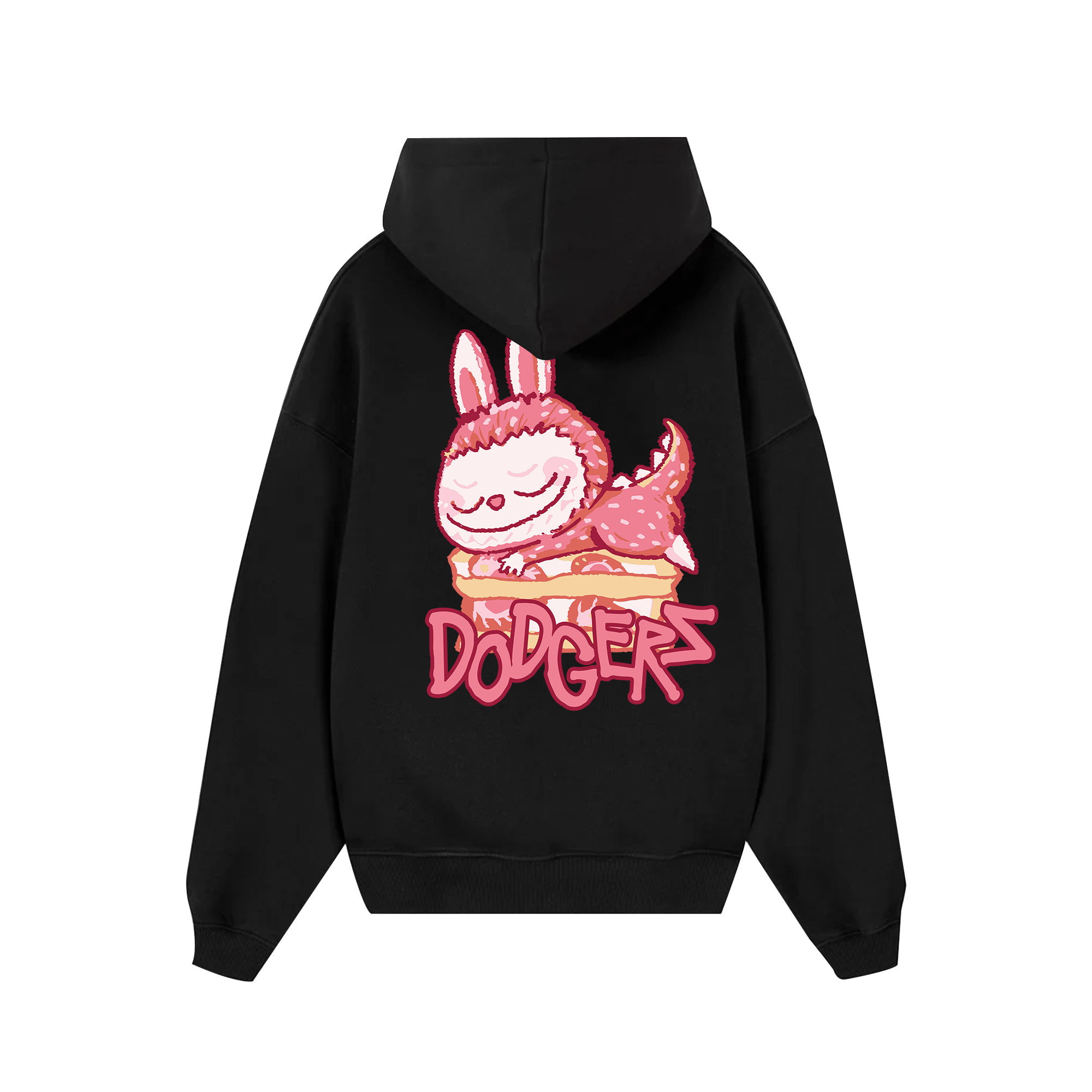 MLB Labubu Strawberry Dodgers Hoodie