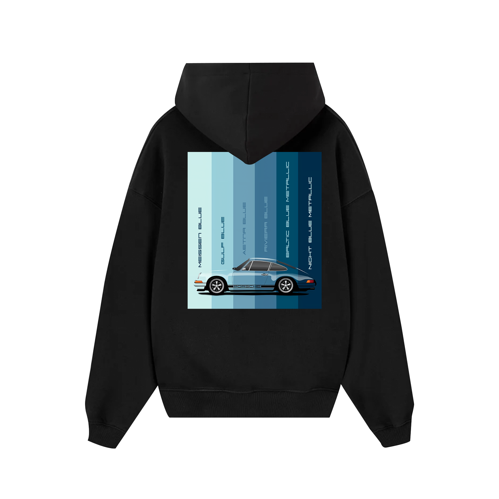 Porsche Blue Palettes Hoodie